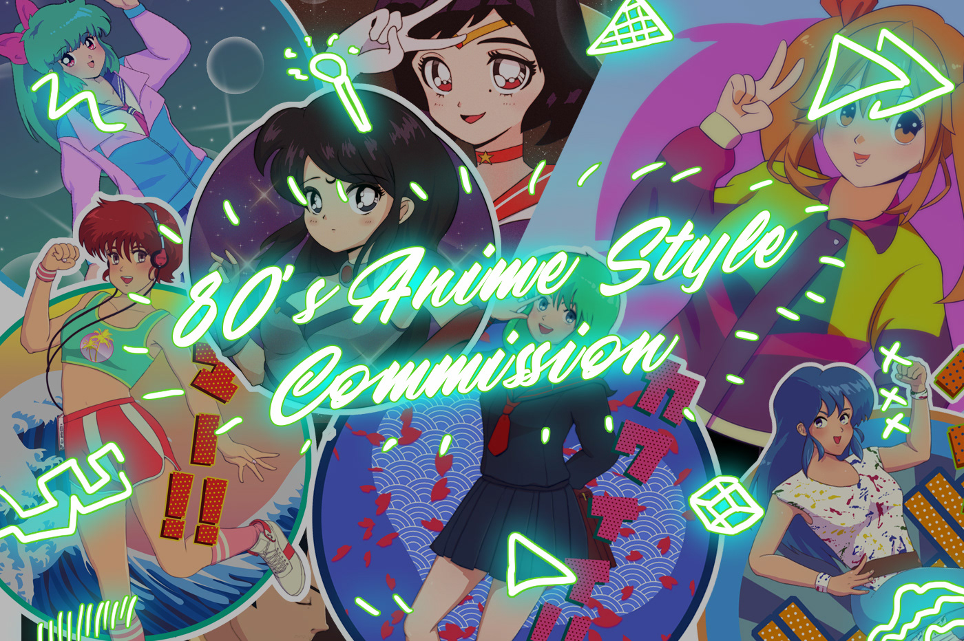 80s Anime Style Commission on Behance