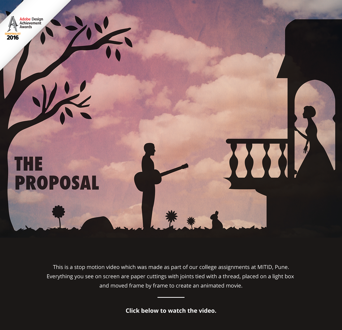 The Proposal (Stop Motion Animation) on Behance
