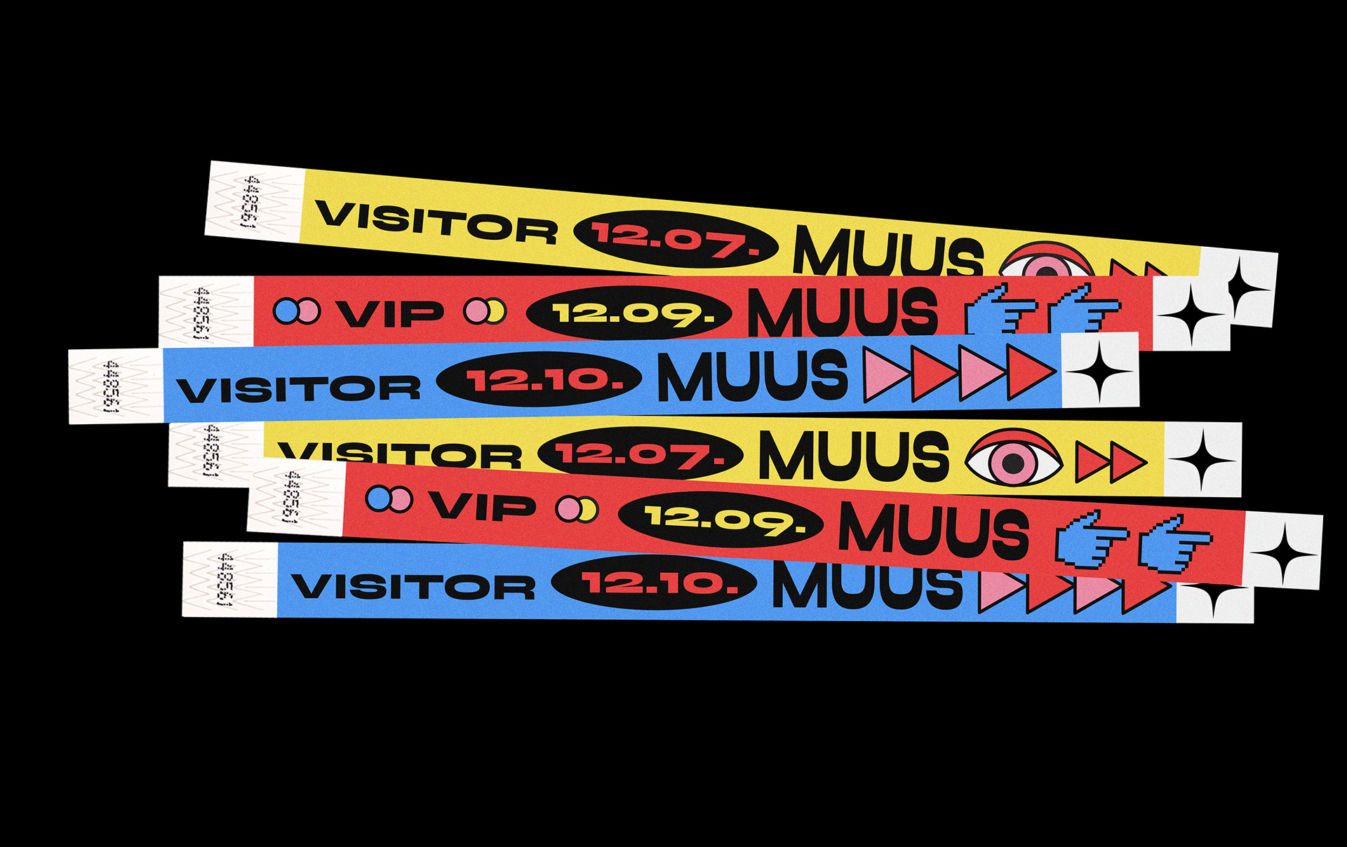 Playful MUUS festival visual identity by Fanny Papay