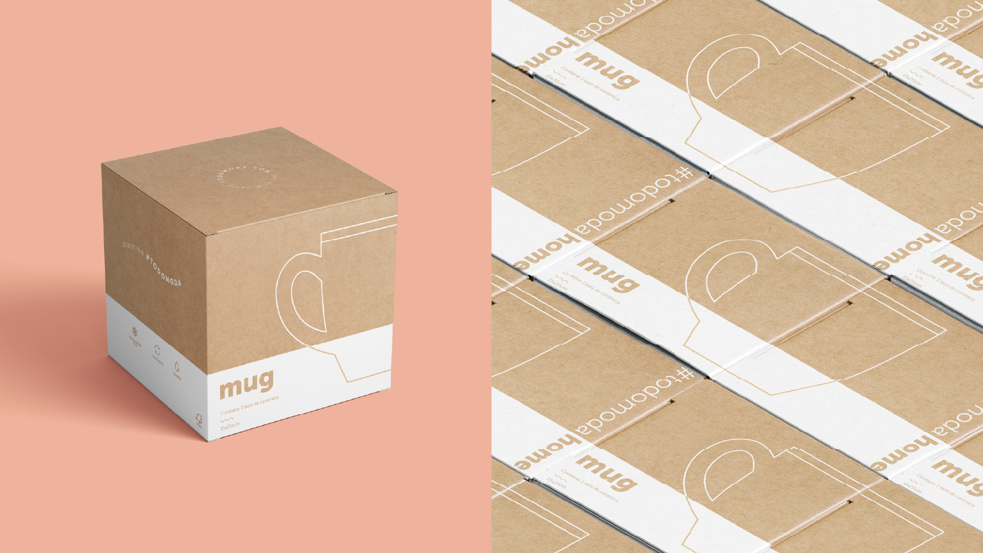 box packaging design for mugs