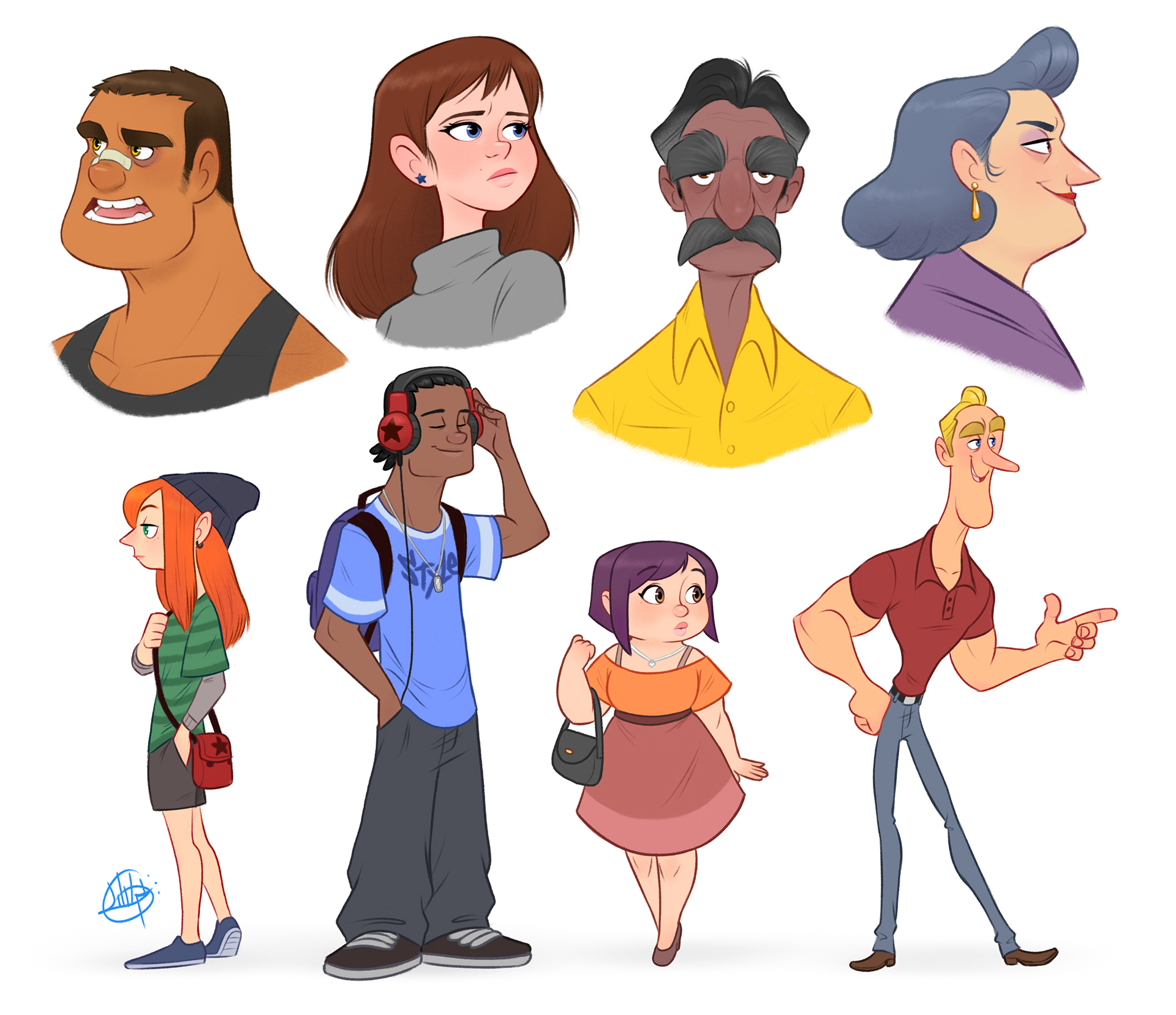 Character design Visual Development luigi lucarelli.