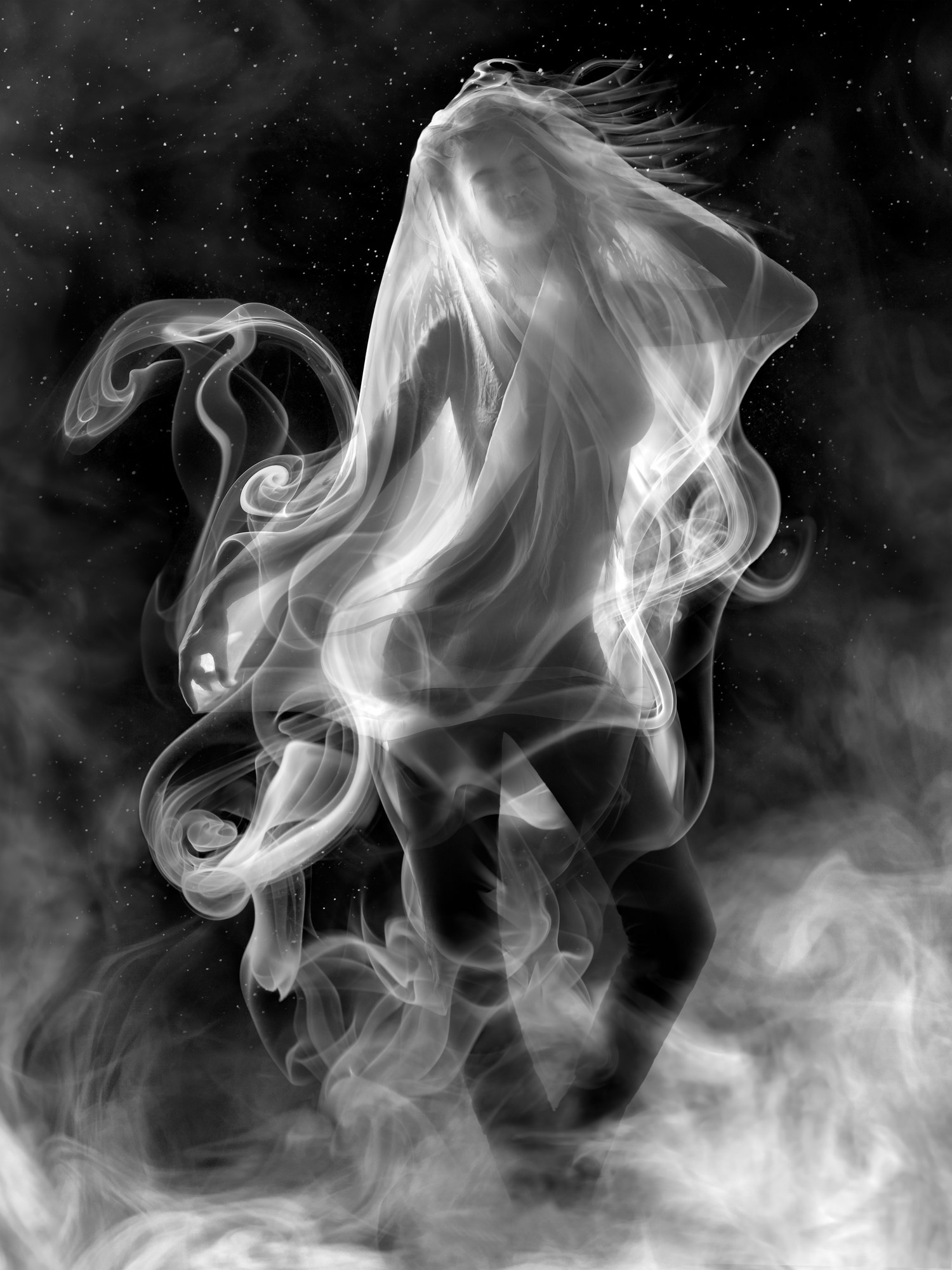 Пошел дымок дымок окутал потолок. Дым. Фигуры из дыма. Девушка из дыма. Образы из дыма.