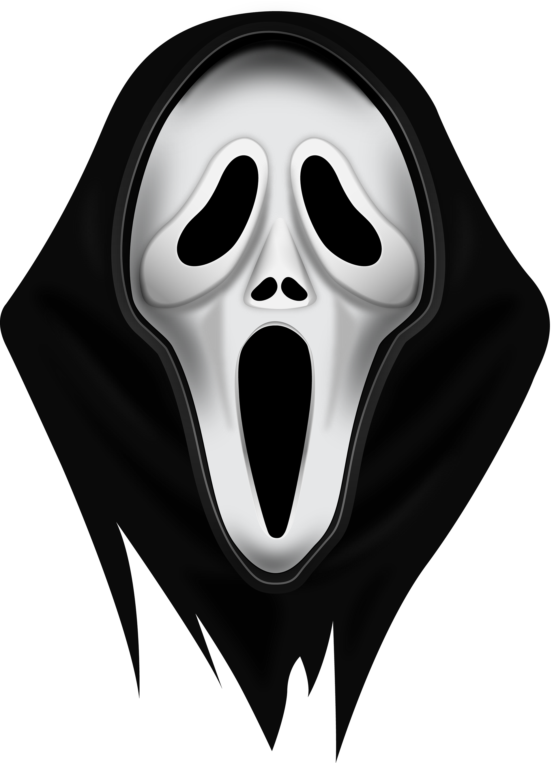 scream mask black horror movie.