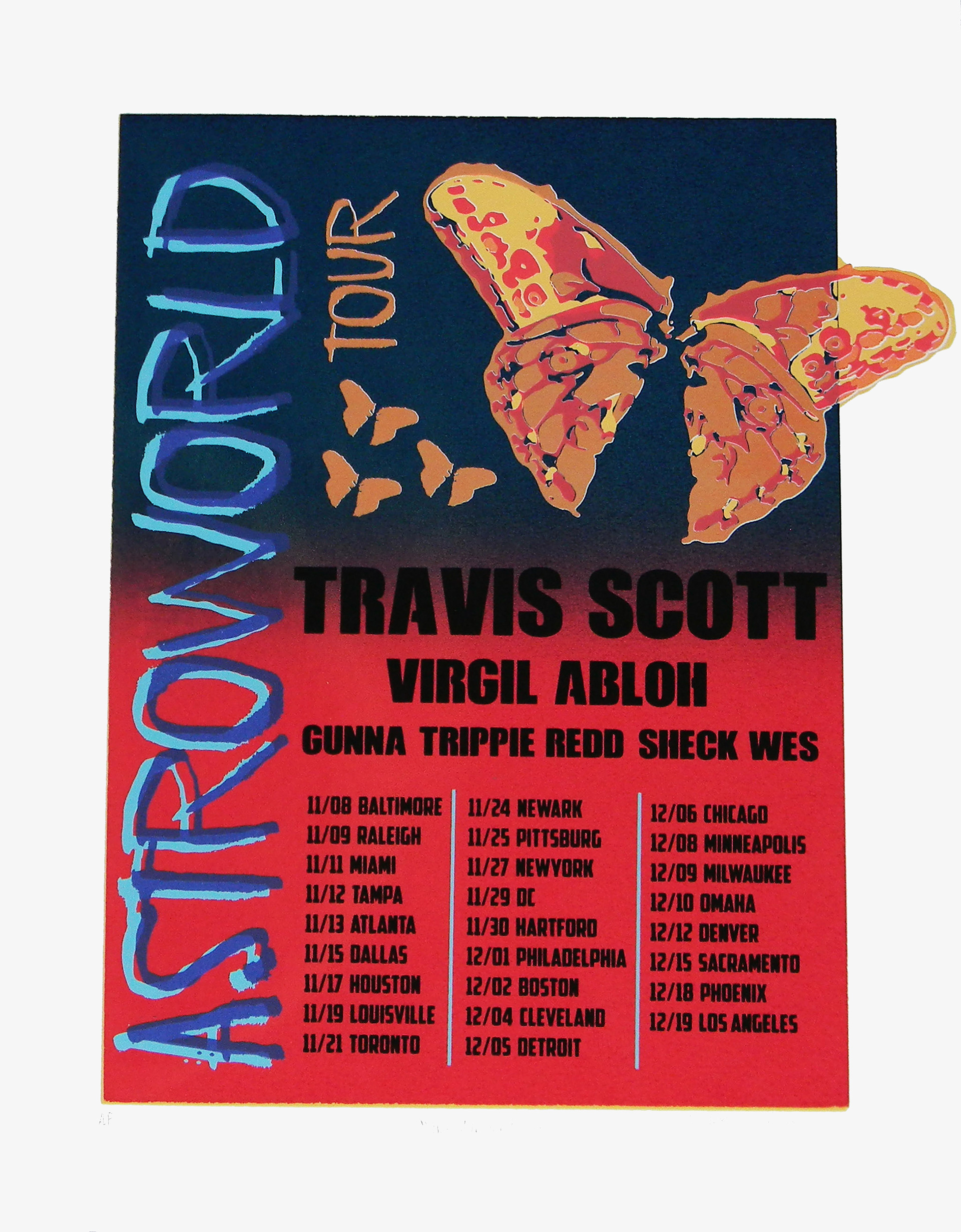 Travis Scott Astroworld Tour Poster Print