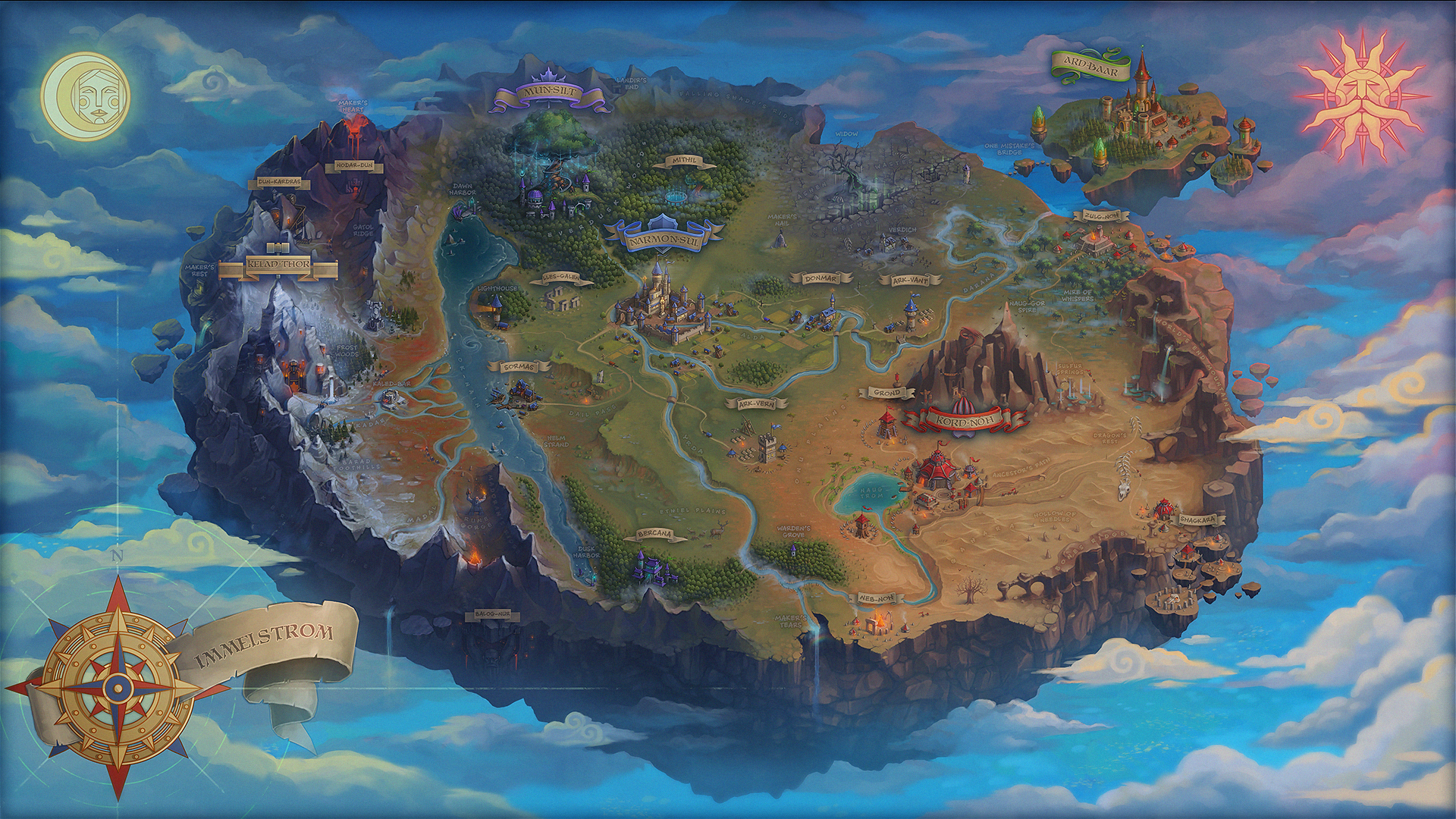 Fantasy map. 