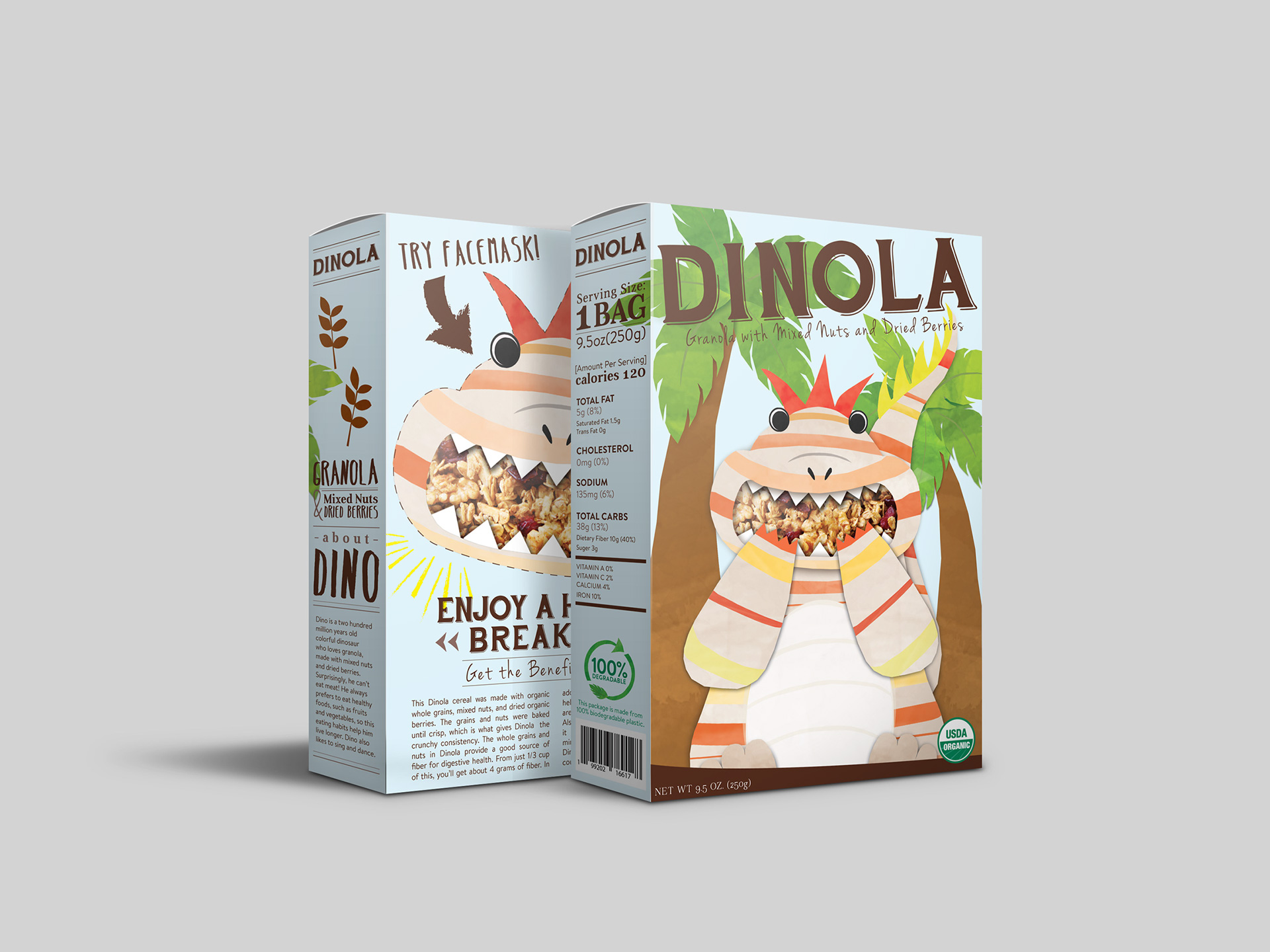 Cereal Box Design - DINOLA on Behance