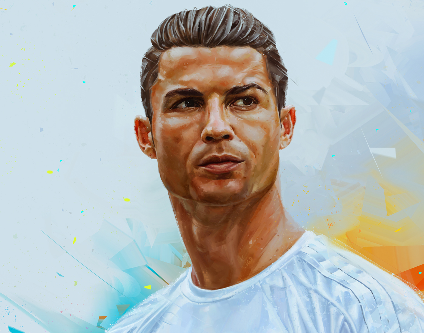 Họa sĩ 9x chỉ mất 15 phút để vẽ tranh chân dung Ronaldo gây sốt  Báo Dân  trí