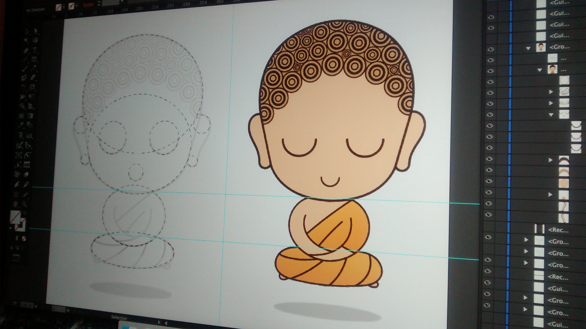 Cute Child Buddha in Levitation Meditation on Behance