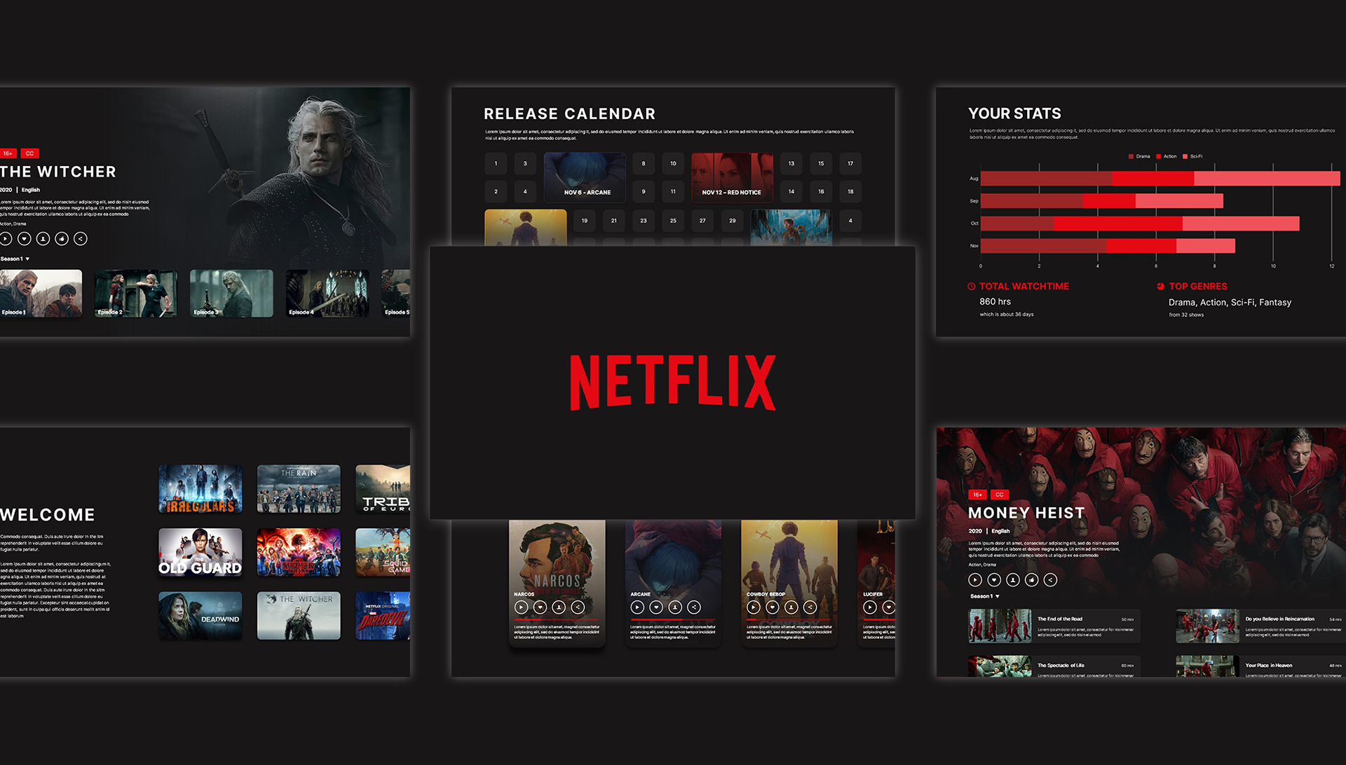 Free Netflix Template PowerPoint and Google Slides