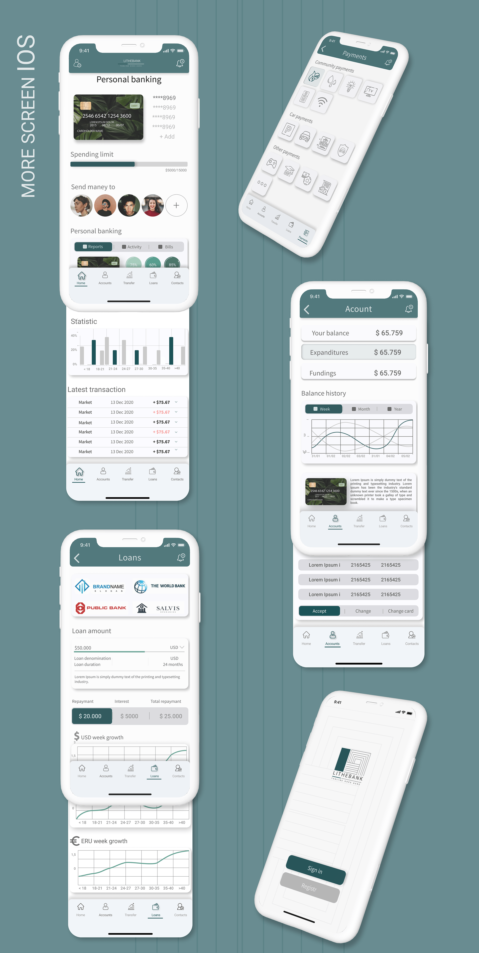 lithebank-dashboard-mobile-app-design-on-behance