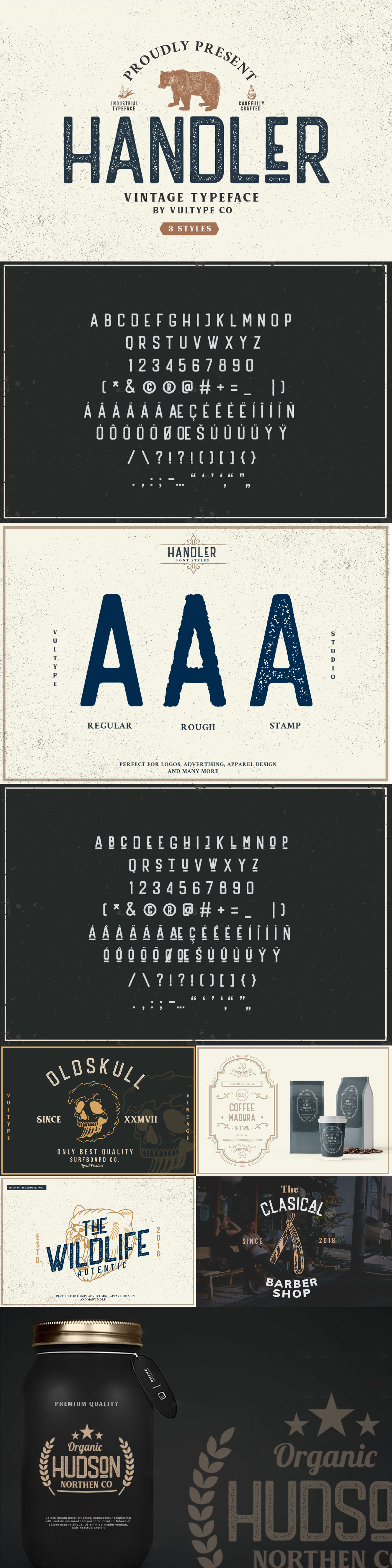 Free Handler Vintage Sans Serif On Behance