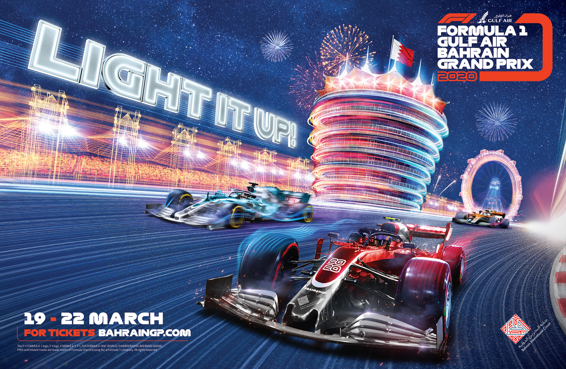 Shop Gulf Air Bahrain GP - 2021 Artwork Online