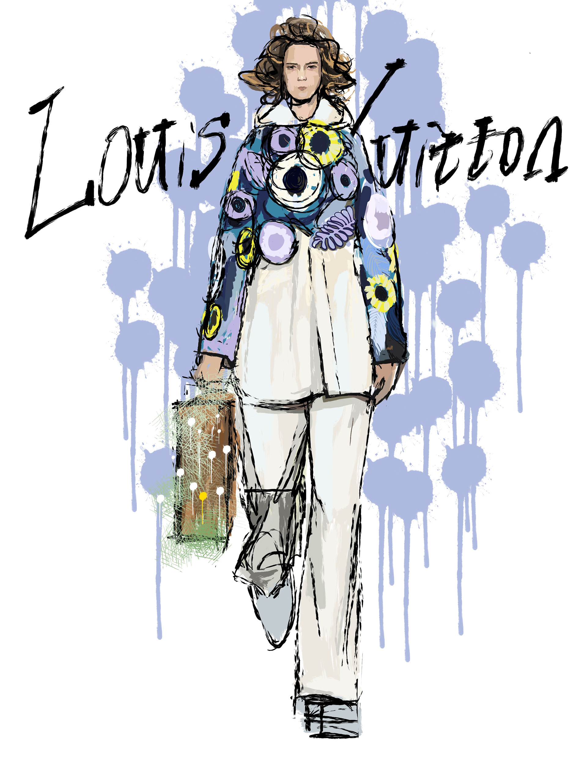 Fashion illustrations - Louis Vuitton