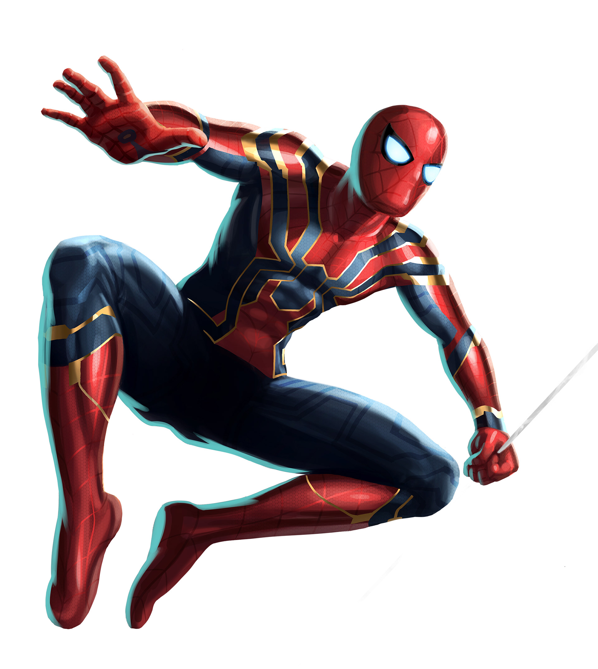 marvel spiderman captain america black widow key art digital painting comic...