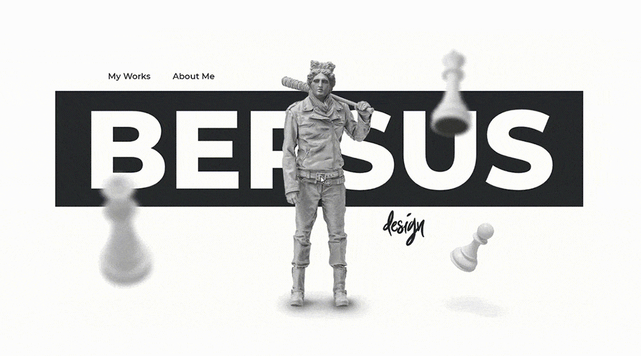 Portfolio website with an advanced CSS animation and beautiful parallax  effects. | Behance