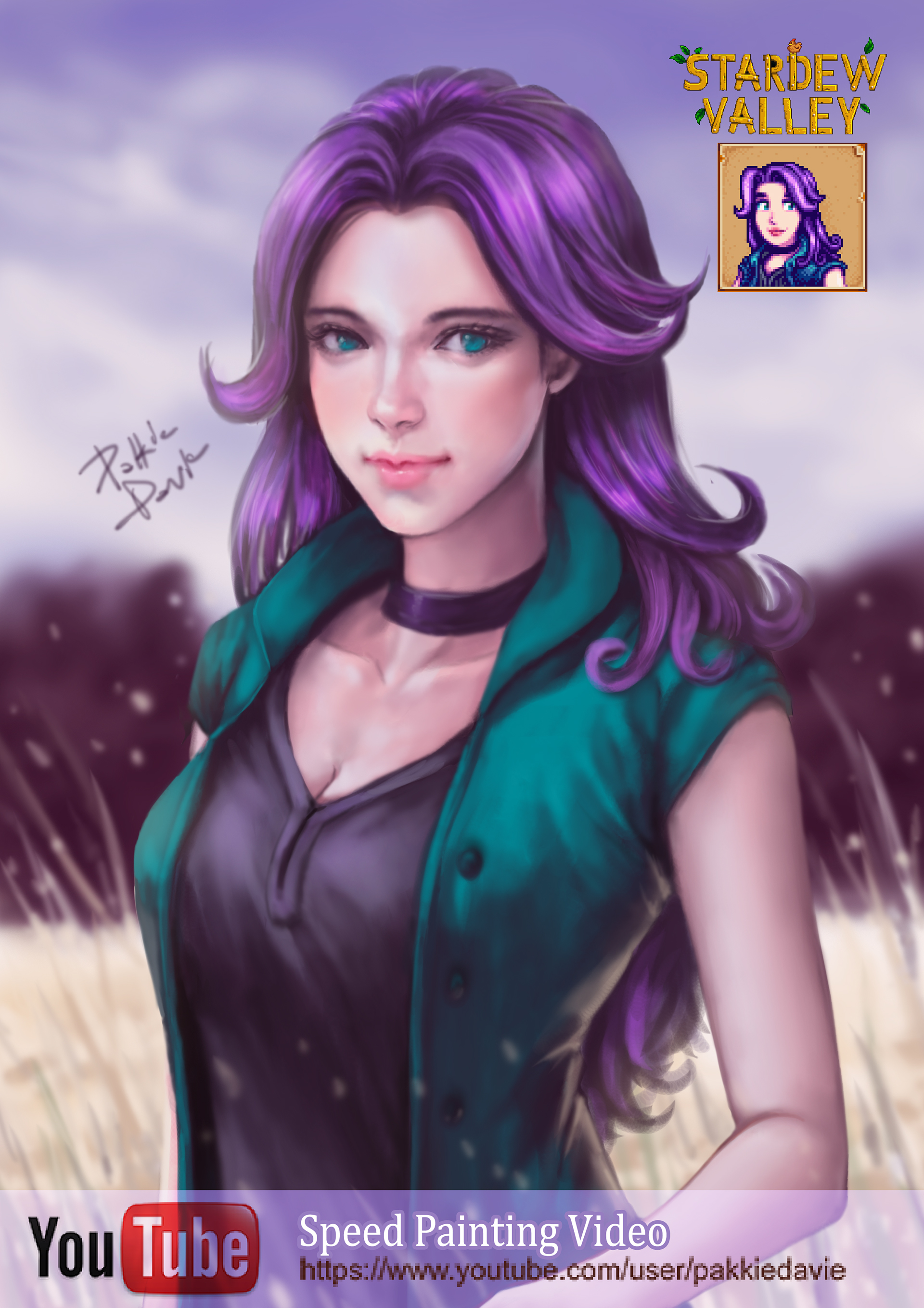 Abigail from Stardew Valley on Behance