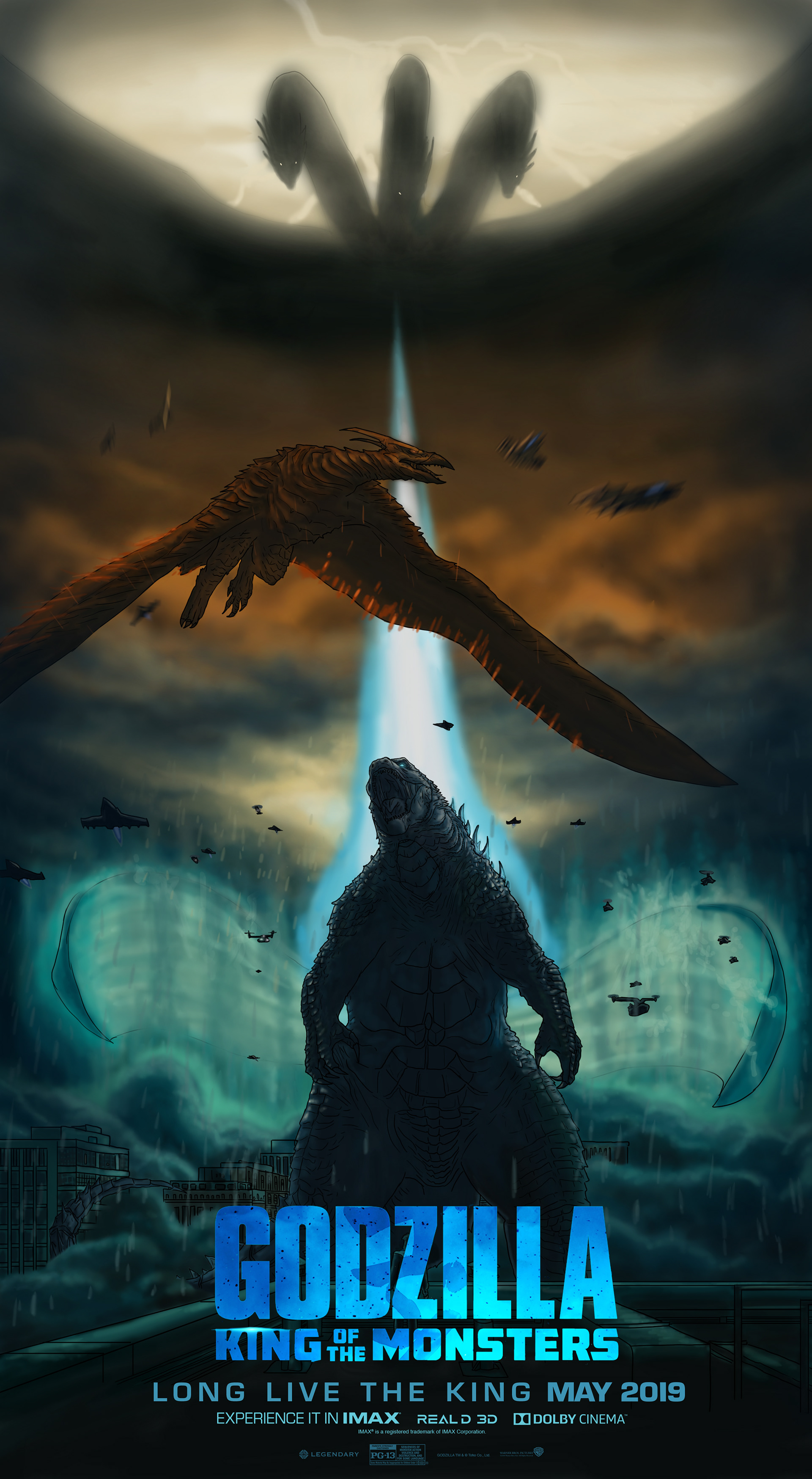 Godzilla: King of the Monsters Fan & Key Art Roundup