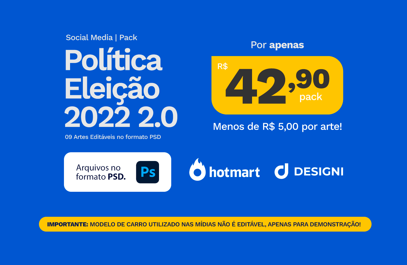 Campanha Política | Social Media Pack 2.0 (2022)