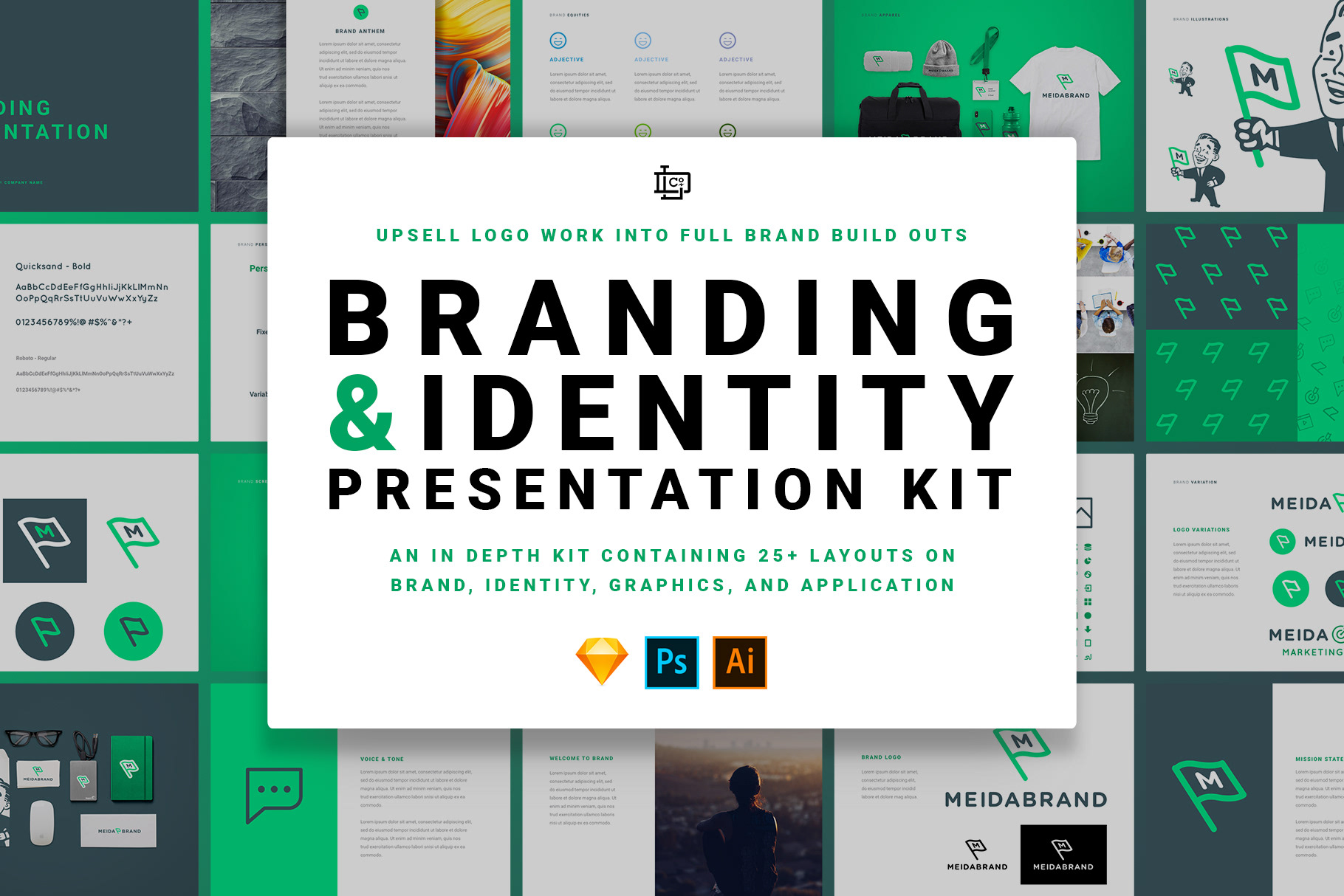 brand presentation behance