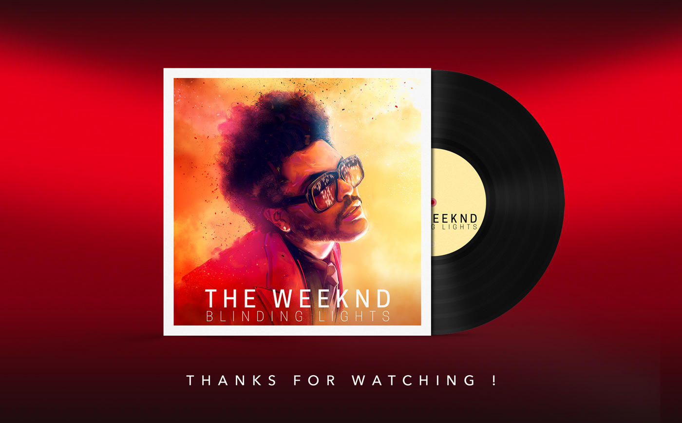 Details about   The Weeknd Blinding Lights Art Poster No Frame 
