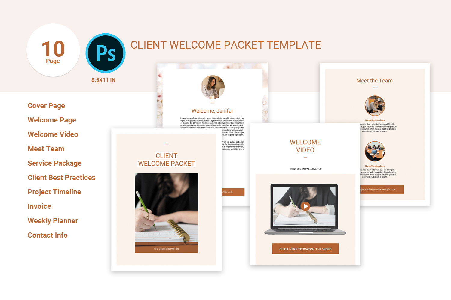 Our clients Template. Packet client
