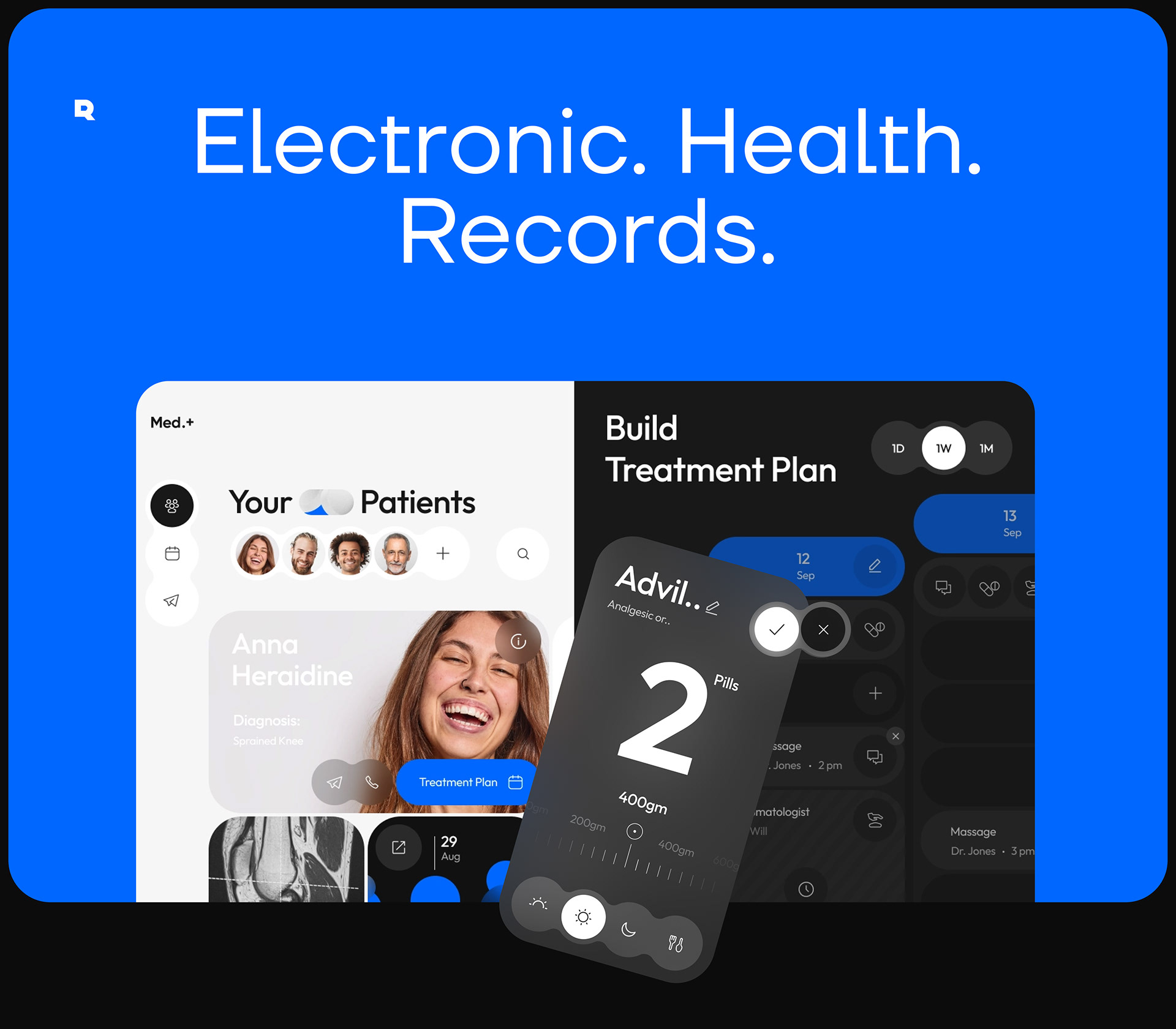 EHR- Electronic Health Record System UX UI Design