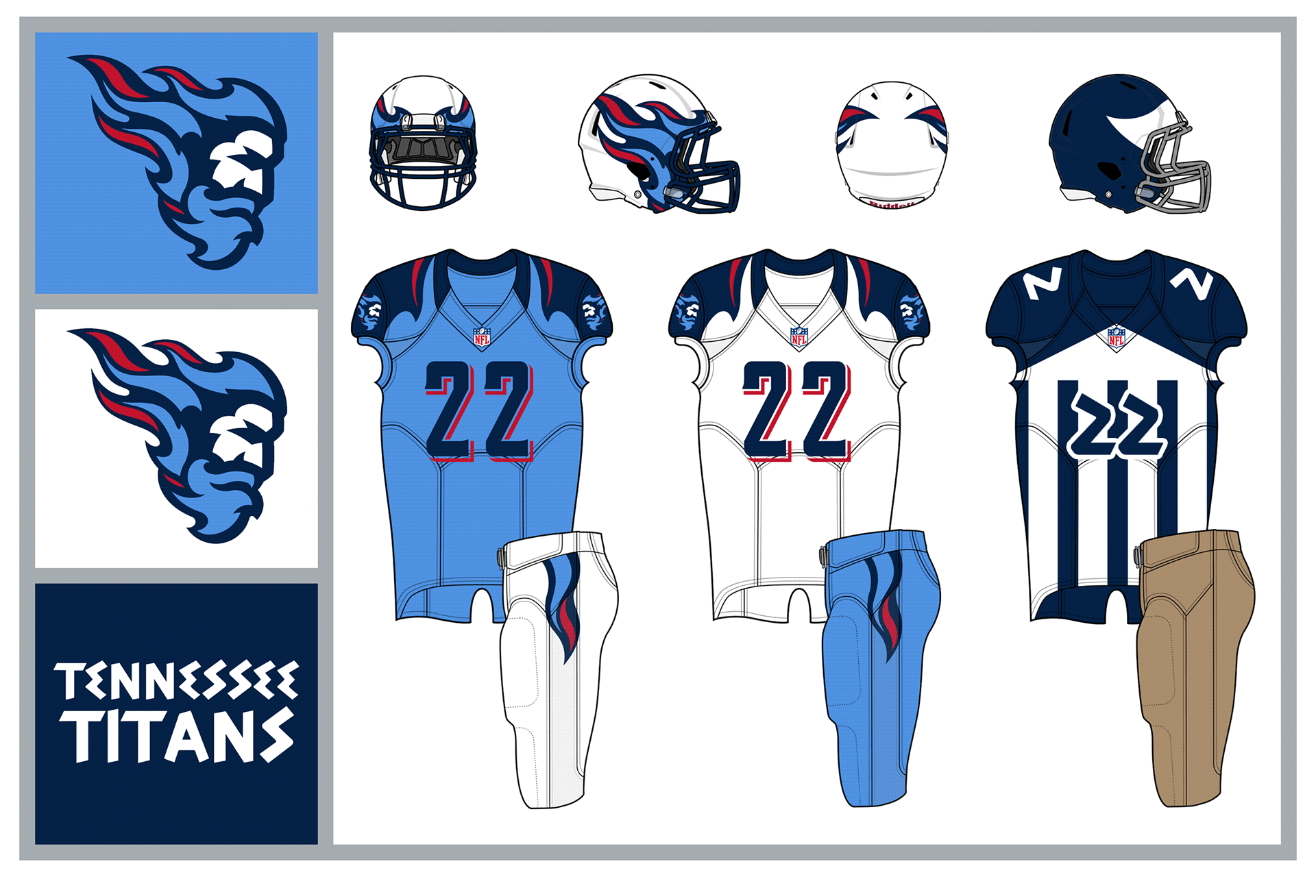 tennessee titans uniform concepts