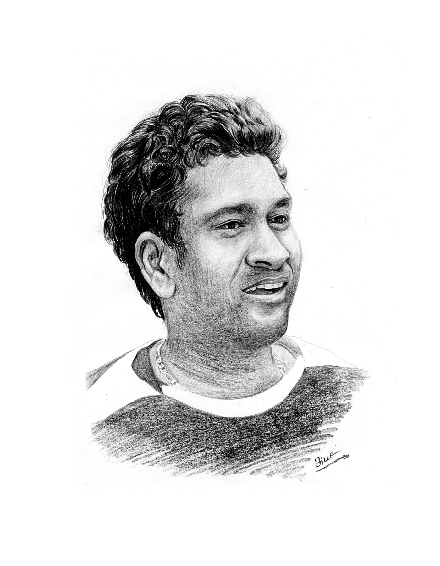 Pencil Sketch of Sachin Tendulkar  Artist Shubham Dogra  Facebook
