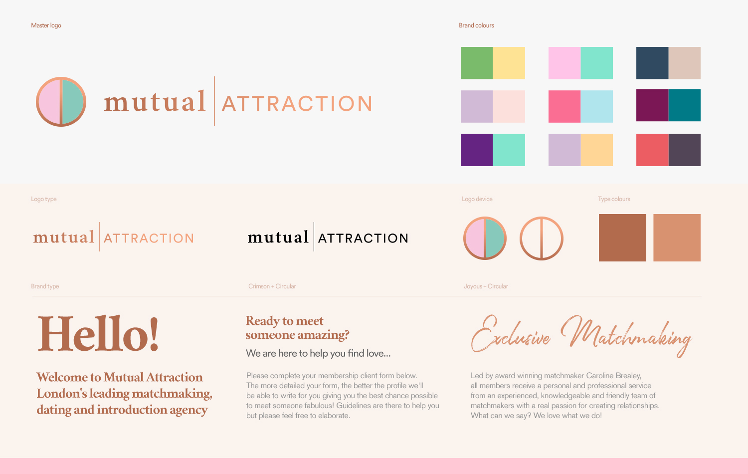 Illustration & Brand Identity: Brand Refresh for Mutual Attraction