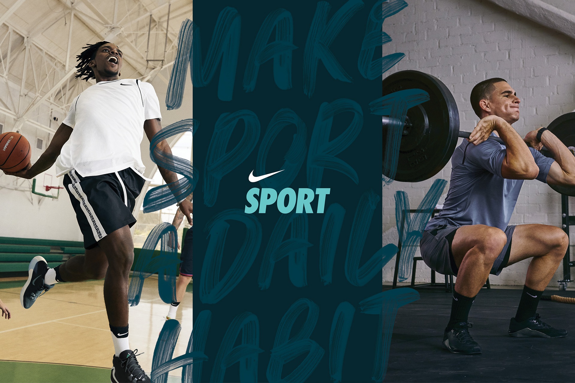 Nike sport graphic design