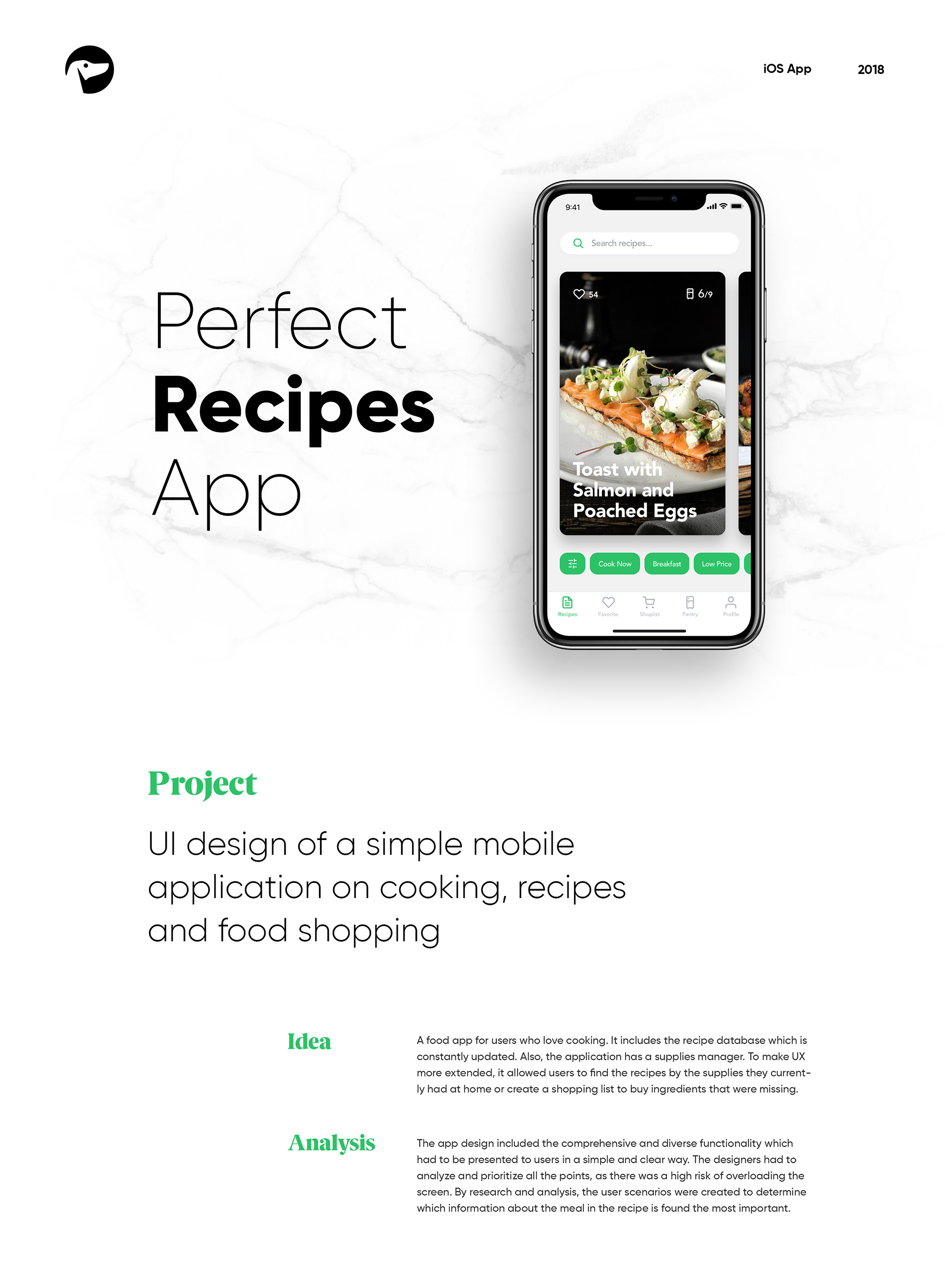 Mobile UI/UX Design: Perfect Recipes App