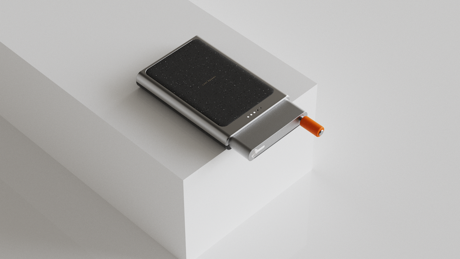 This aesthetically designed hand crank power bank will never let you down