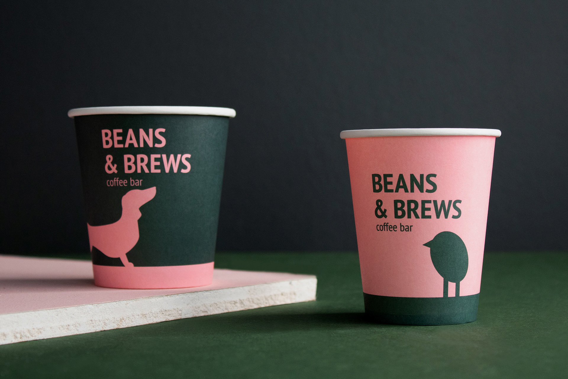 Beans & Brews Coffee Bar Branding By Canape Agency