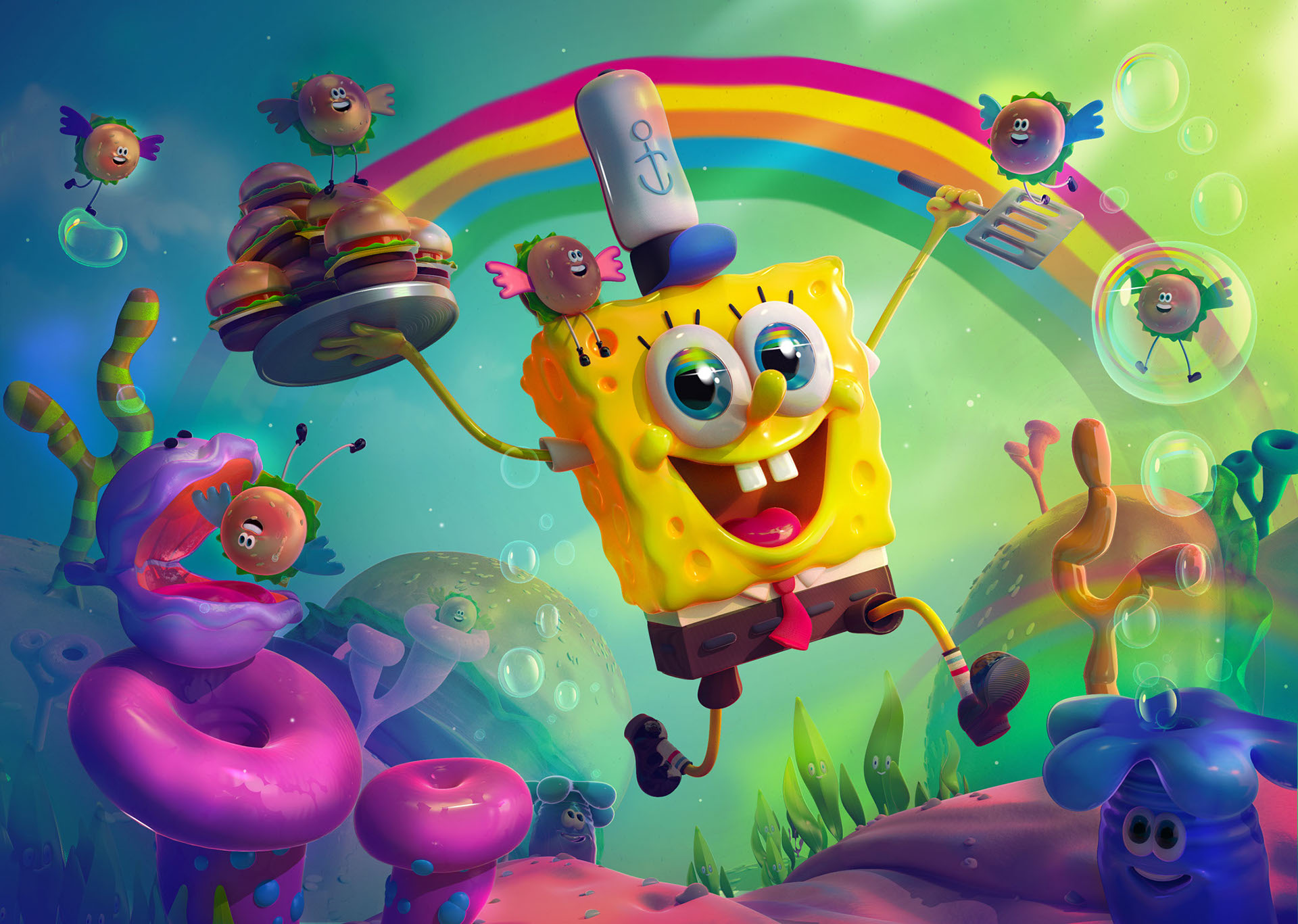 spongebob toys poster art.