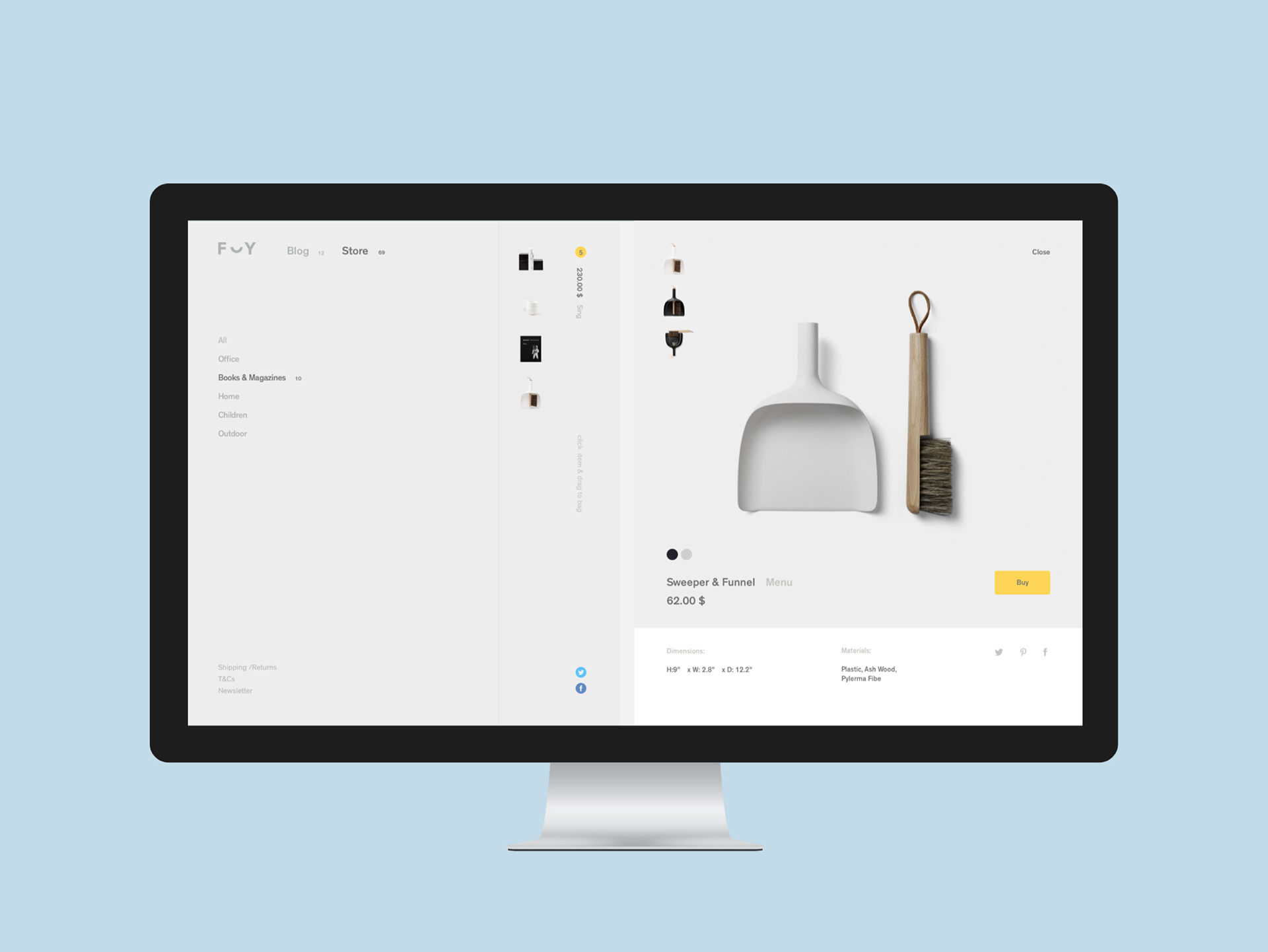 Website Design & UX: Formerly Yes Store Concept