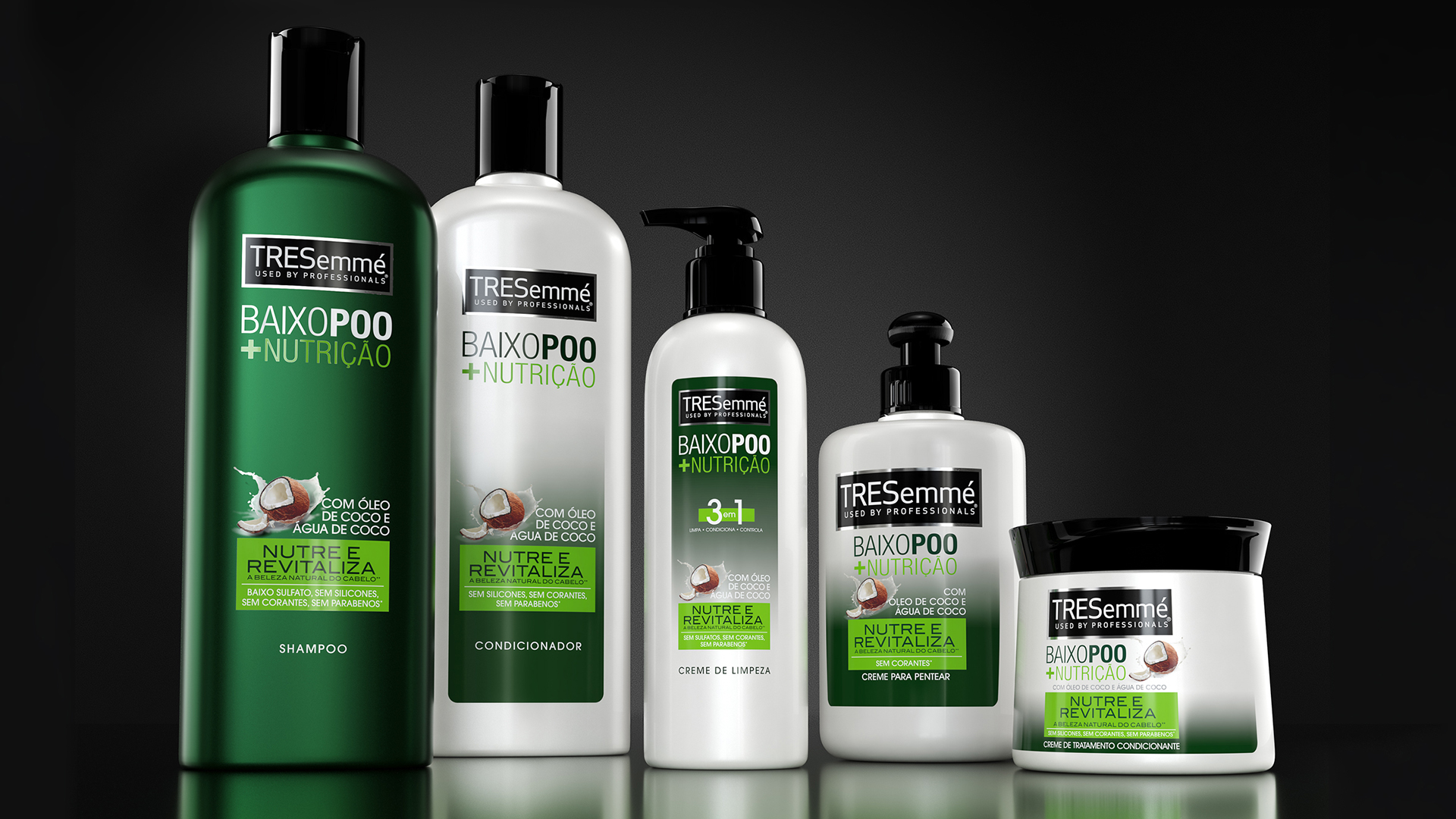 3D Packshot Photography product shampoo Tresemme.