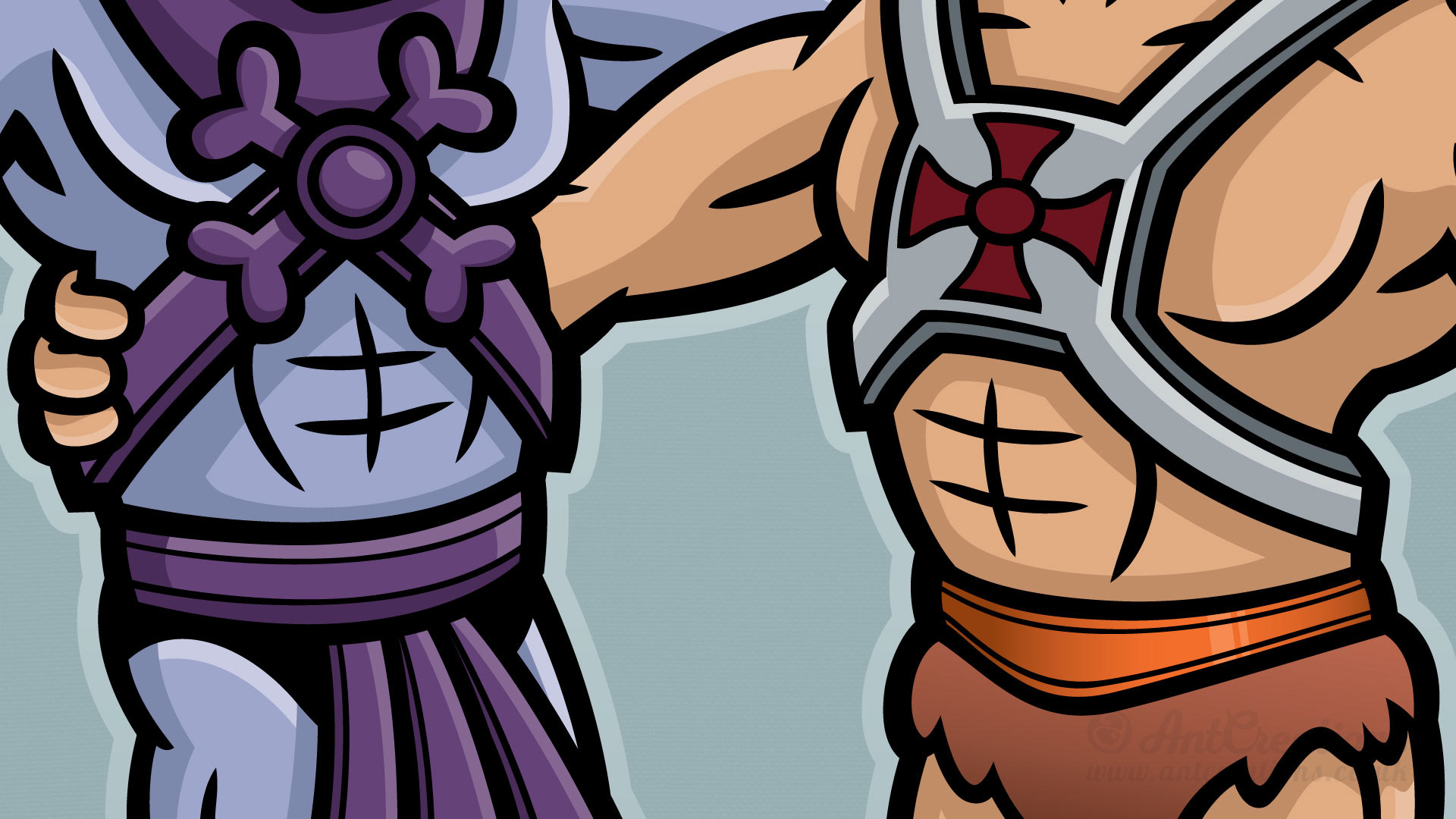 He-Man and Skeletor Cartoon Characters Illustration | Behance