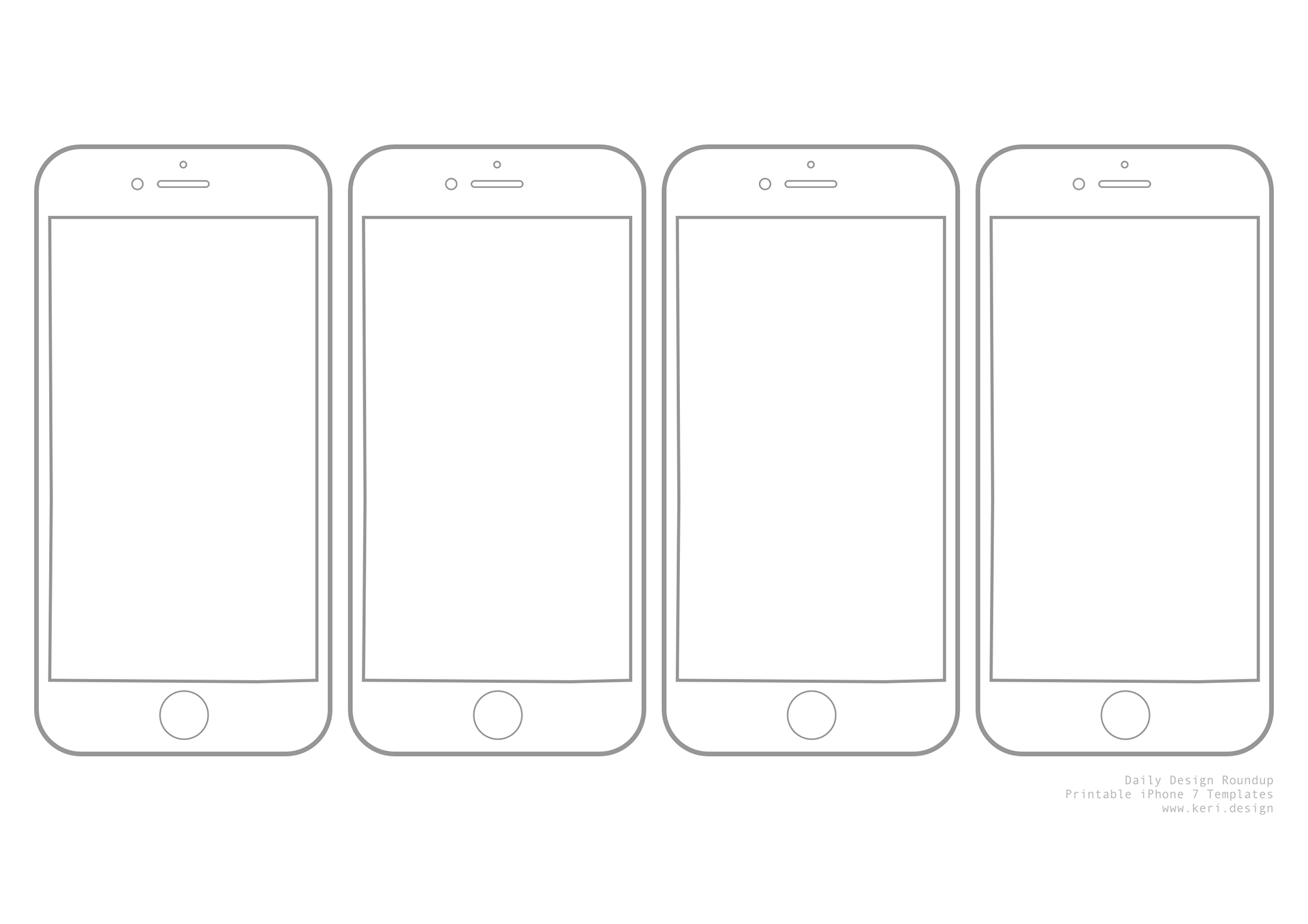 Printable iPhone 7 Templates | Behance :: Behance
