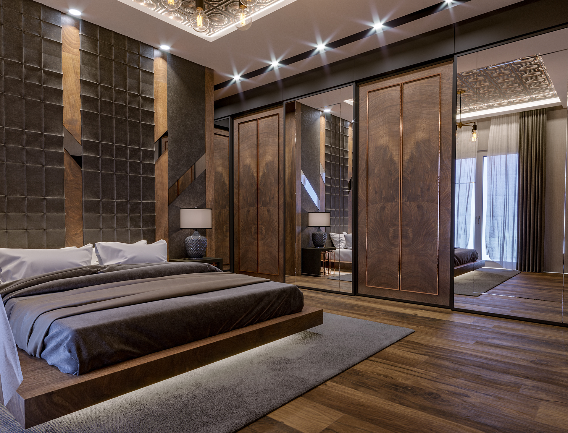 Interior design for bedroom simple