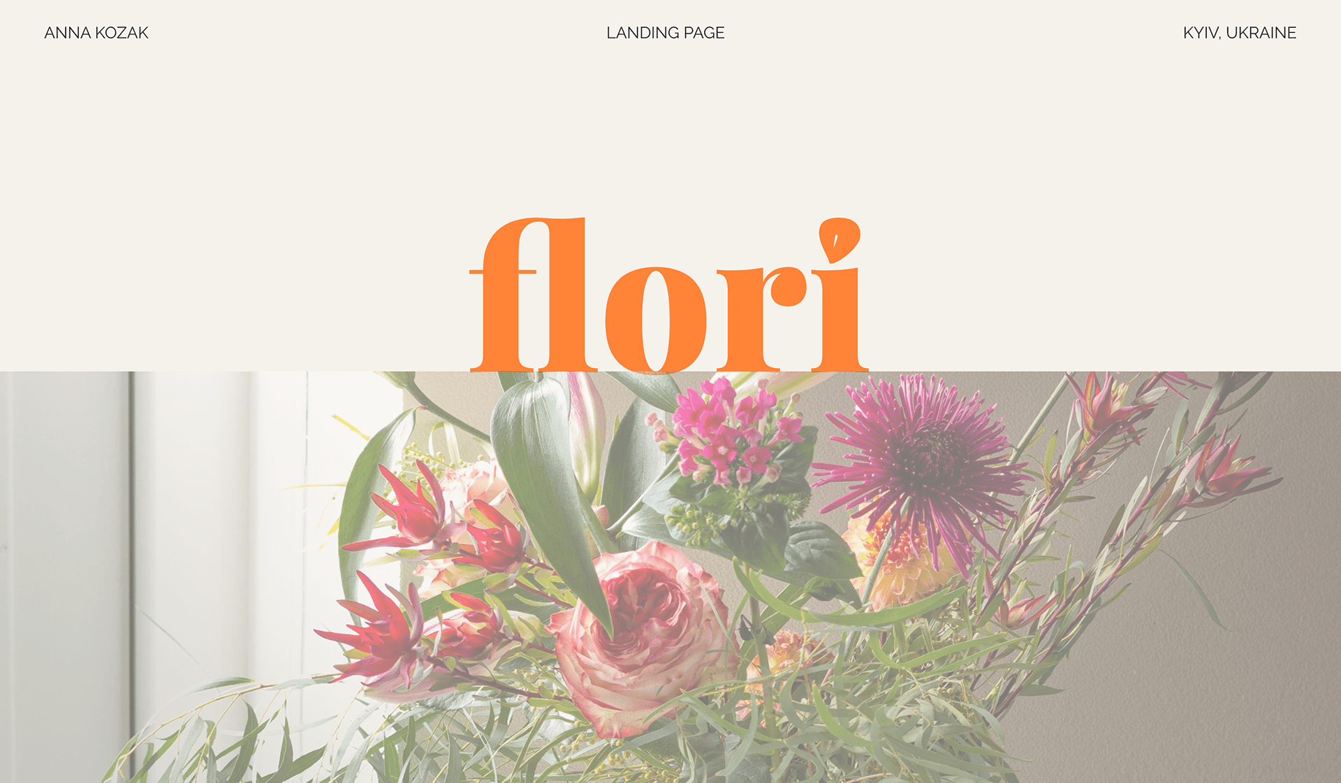 FLORI | landing page design