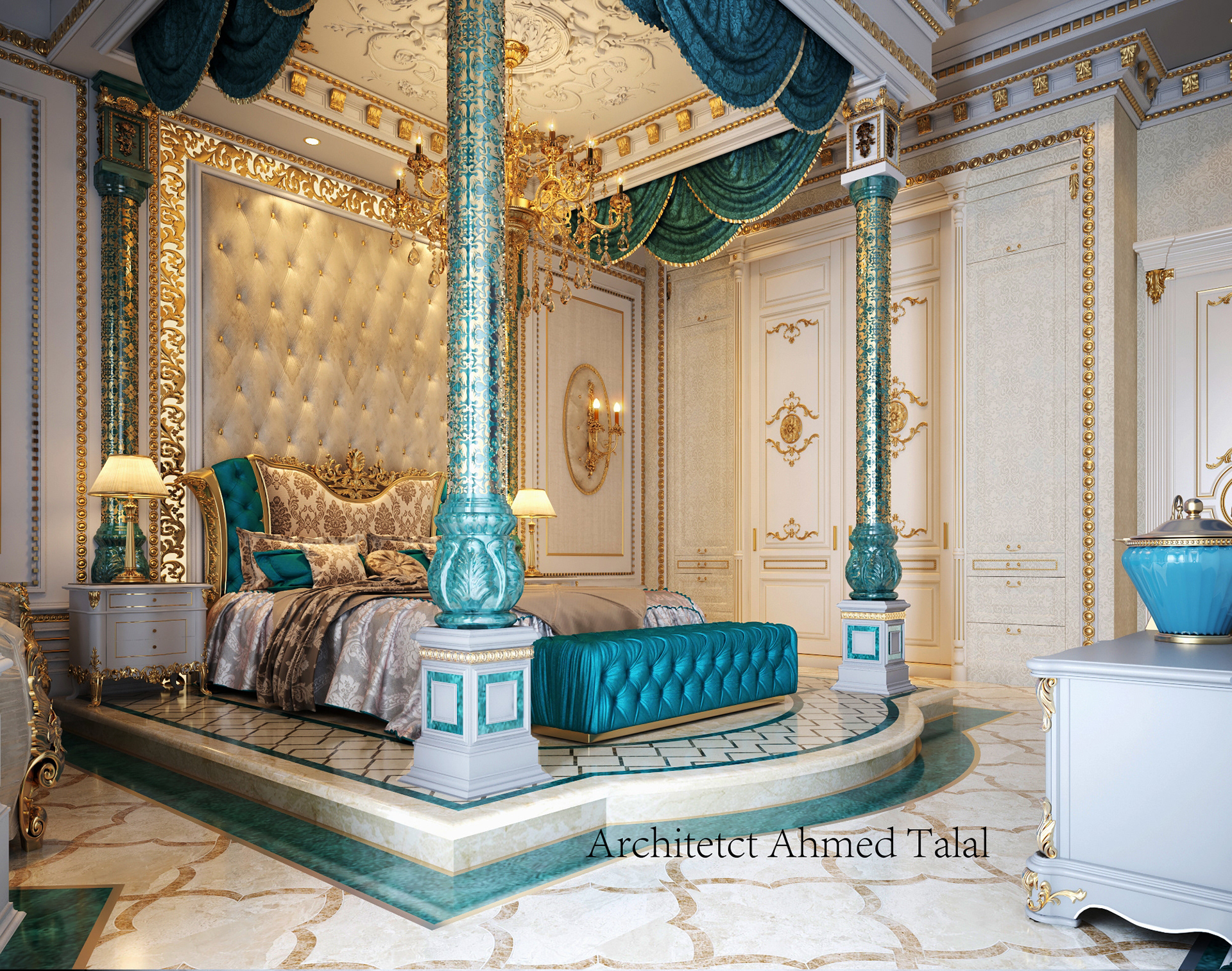 Royal Bed room on Behance