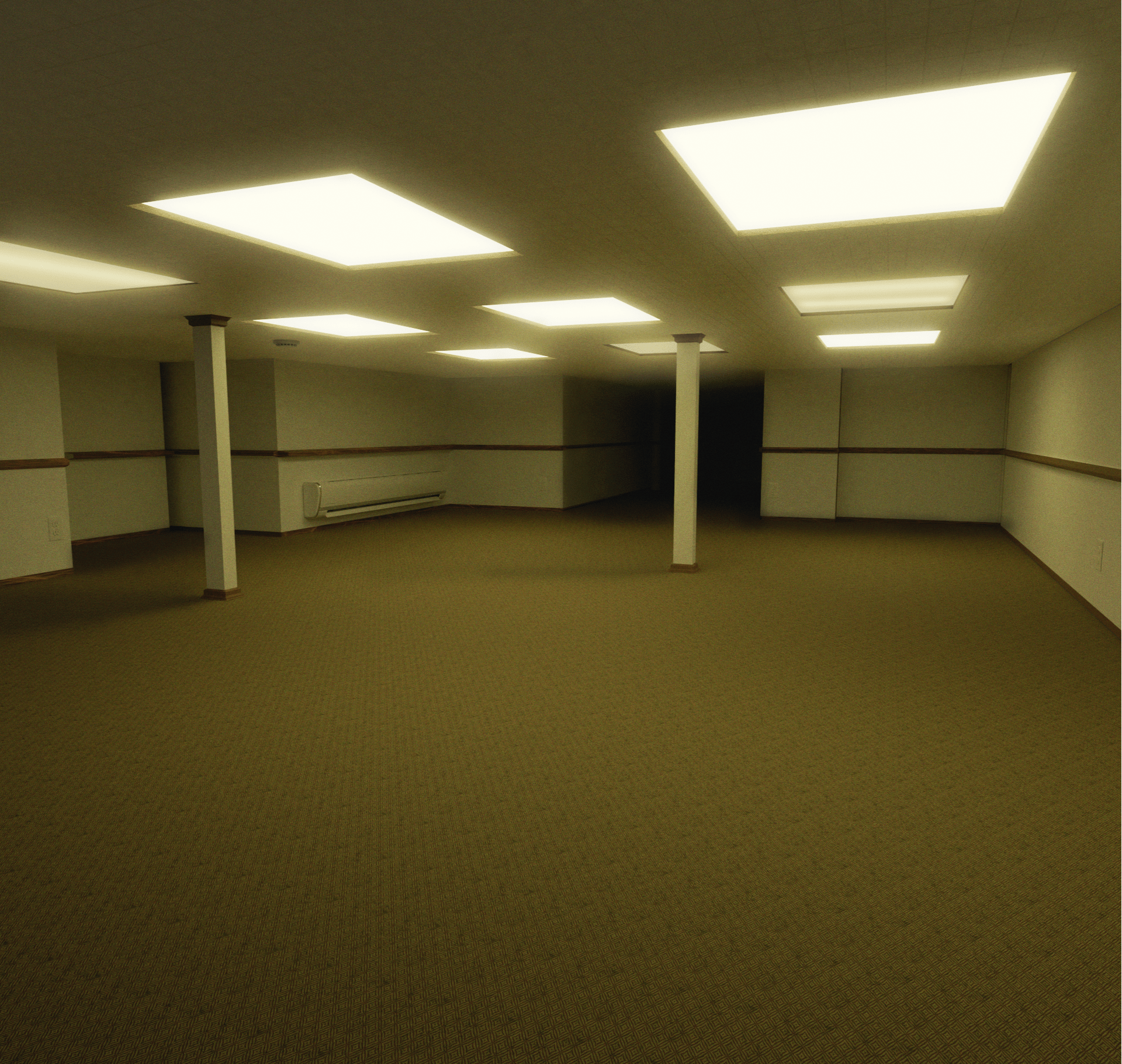 Blender) Made a 3D render of Level Fun =) : r/backrooms