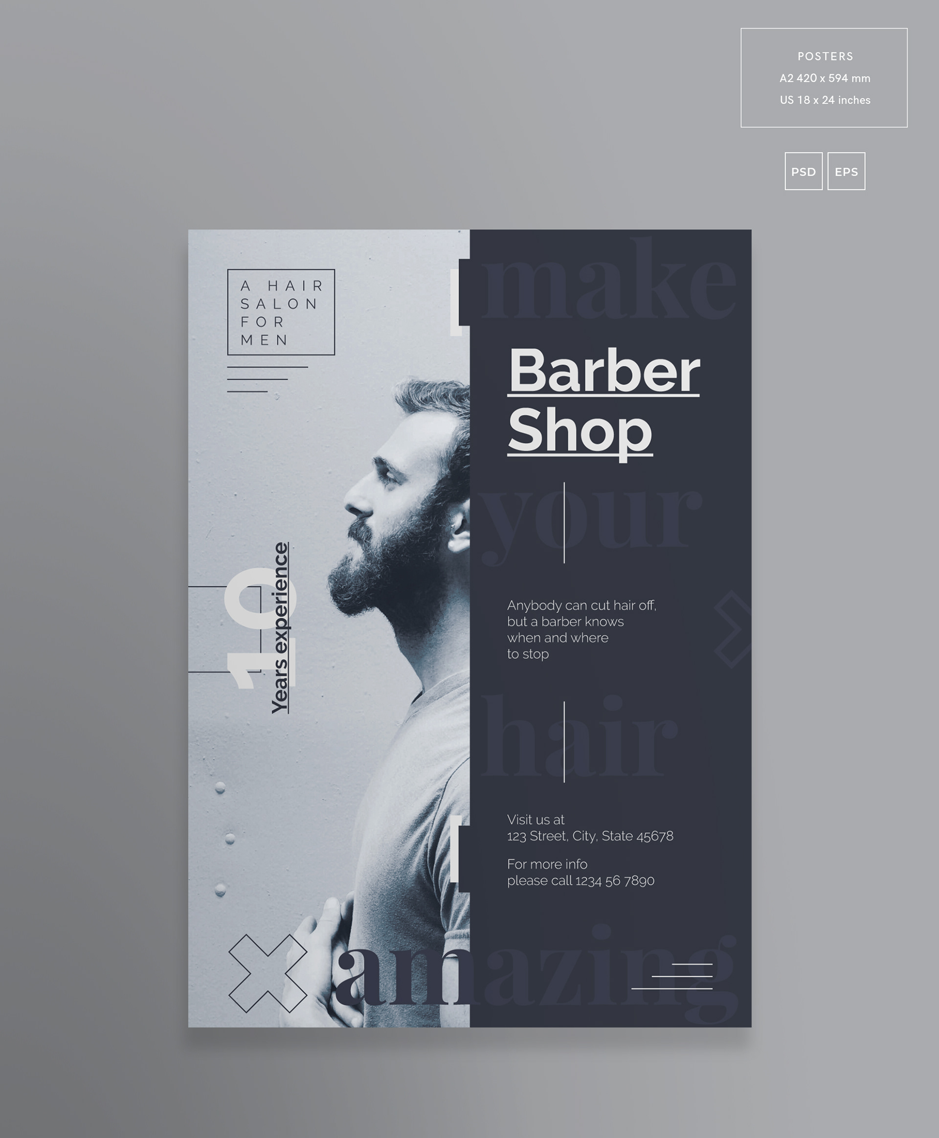Barbershop Salon Template Collection on Behance