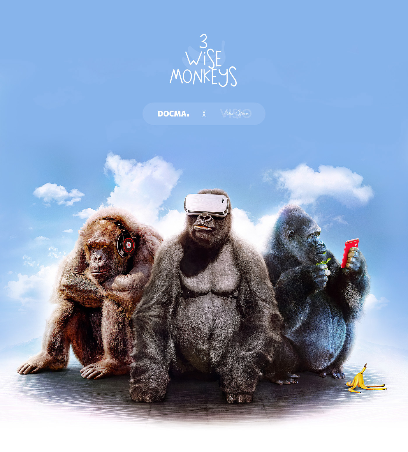 Three Wise Monkeys - Hear, See, Speak on Behance