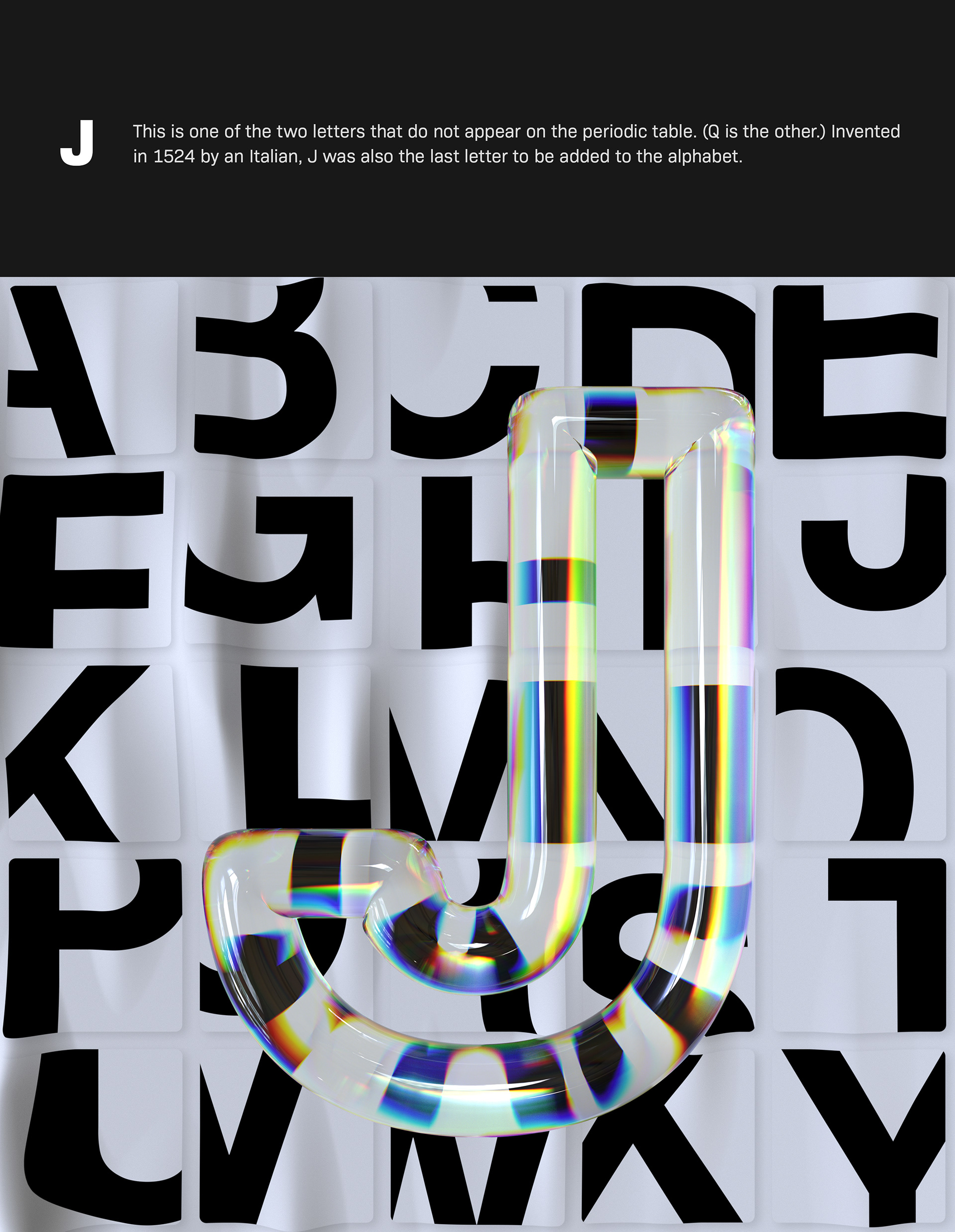 Alphabet Dispersion Typography Series