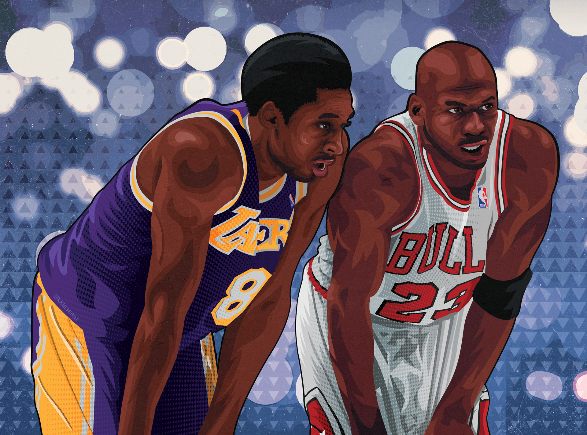 Kobe Bryant / Michael Jordan Illustration | Behance
