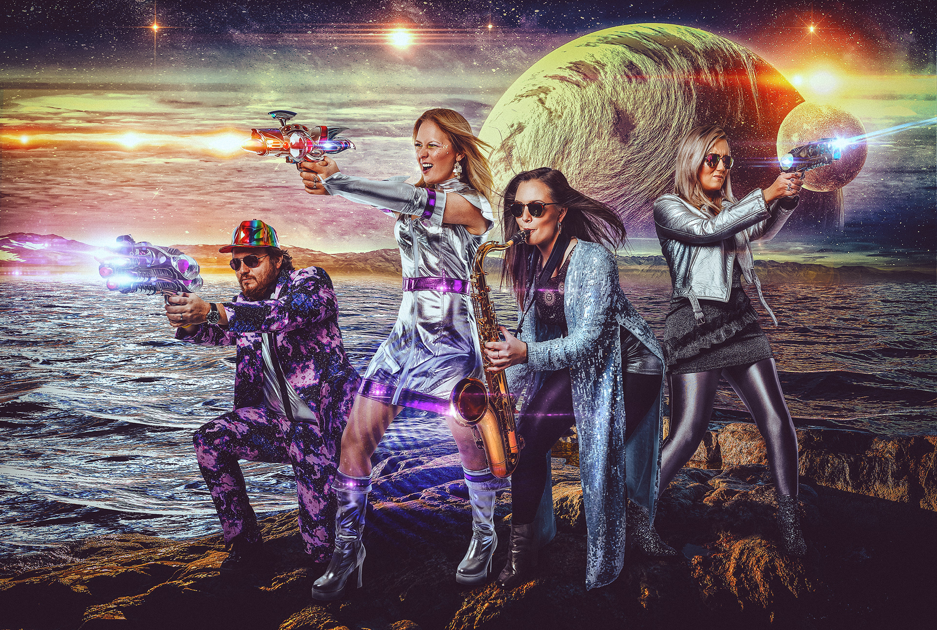 album artwork music intergalactic music industry Composite poster sci-fi sc...