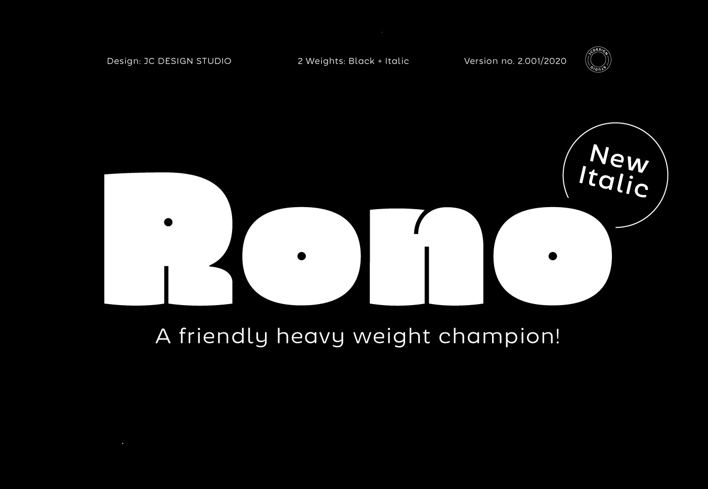 Rono Typeface A Heavy Weight Champion On Behance