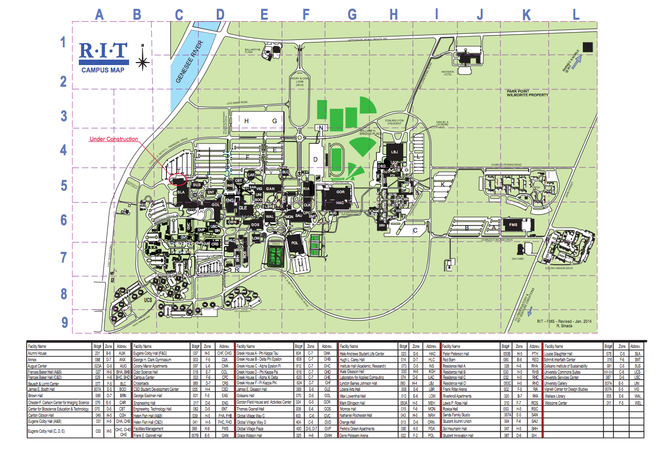 map design map campus campus map rit rochester.