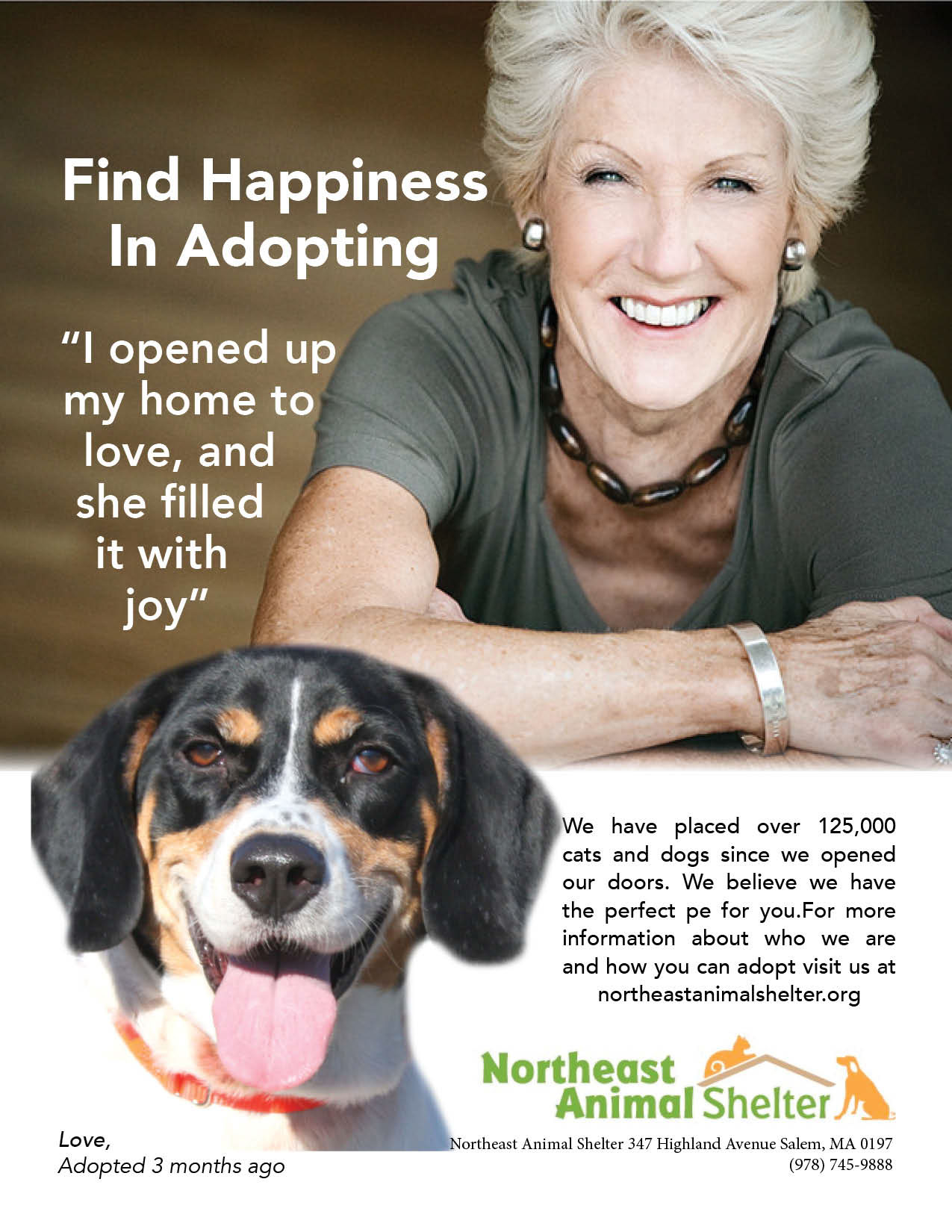 Testimonial Ads For Northeast Animal Shelter on Behance